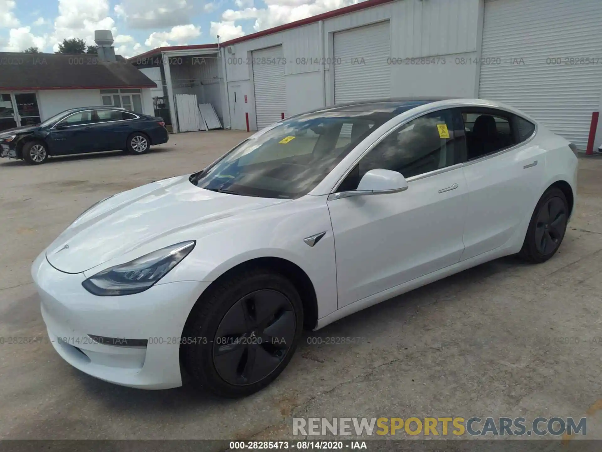 2 Photograph of a damaged car 5YJ3E1EA5LF612884 TESLA MODEL 3 2020