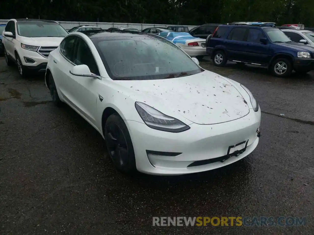 1 Photograph of a damaged car 5YJ3E1EA5LF613601 TESLA MODEL 3 2020