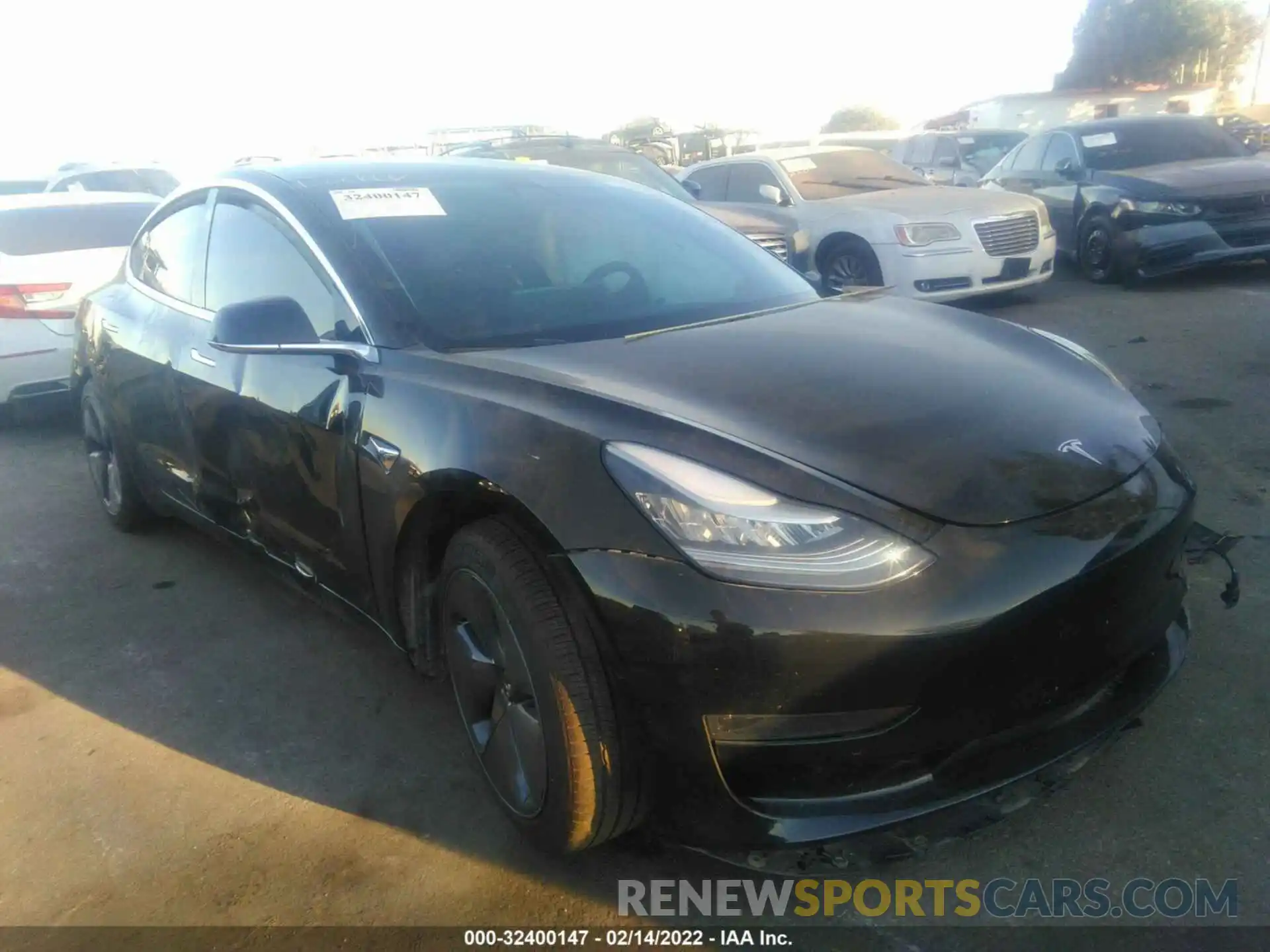 1 Photograph of a damaged car 5YJ3E1EA5LF630091 TESLA MODEL 3 2020