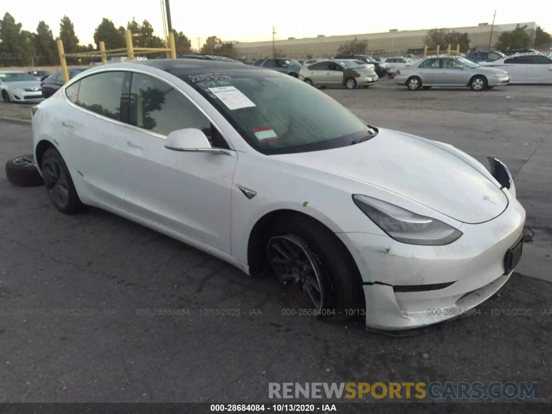 1 Photograph of a damaged car 5YJ3E1EA5LF631936 TESLA MODEL 3 2020