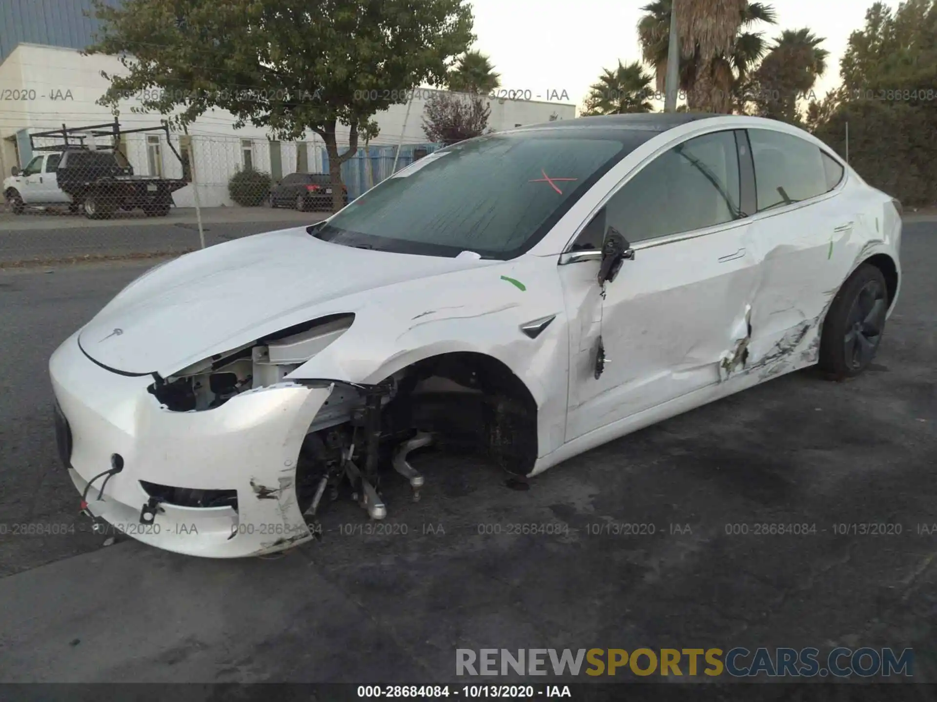 2 Photograph of a damaged car 5YJ3E1EA5LF631936 TESLA MODEL 3 2020