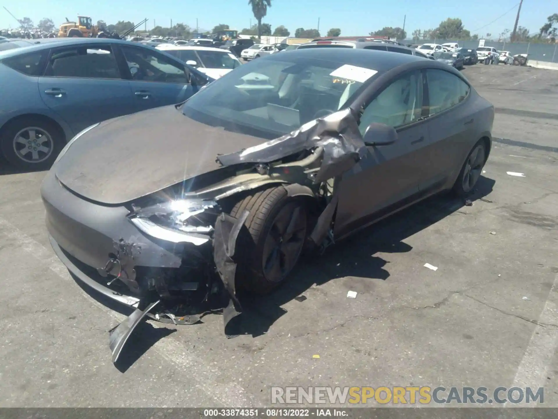 2 Photograph of a damaged car 5YJ3E1EA5LF634528 TESLA MODEL 3 2020