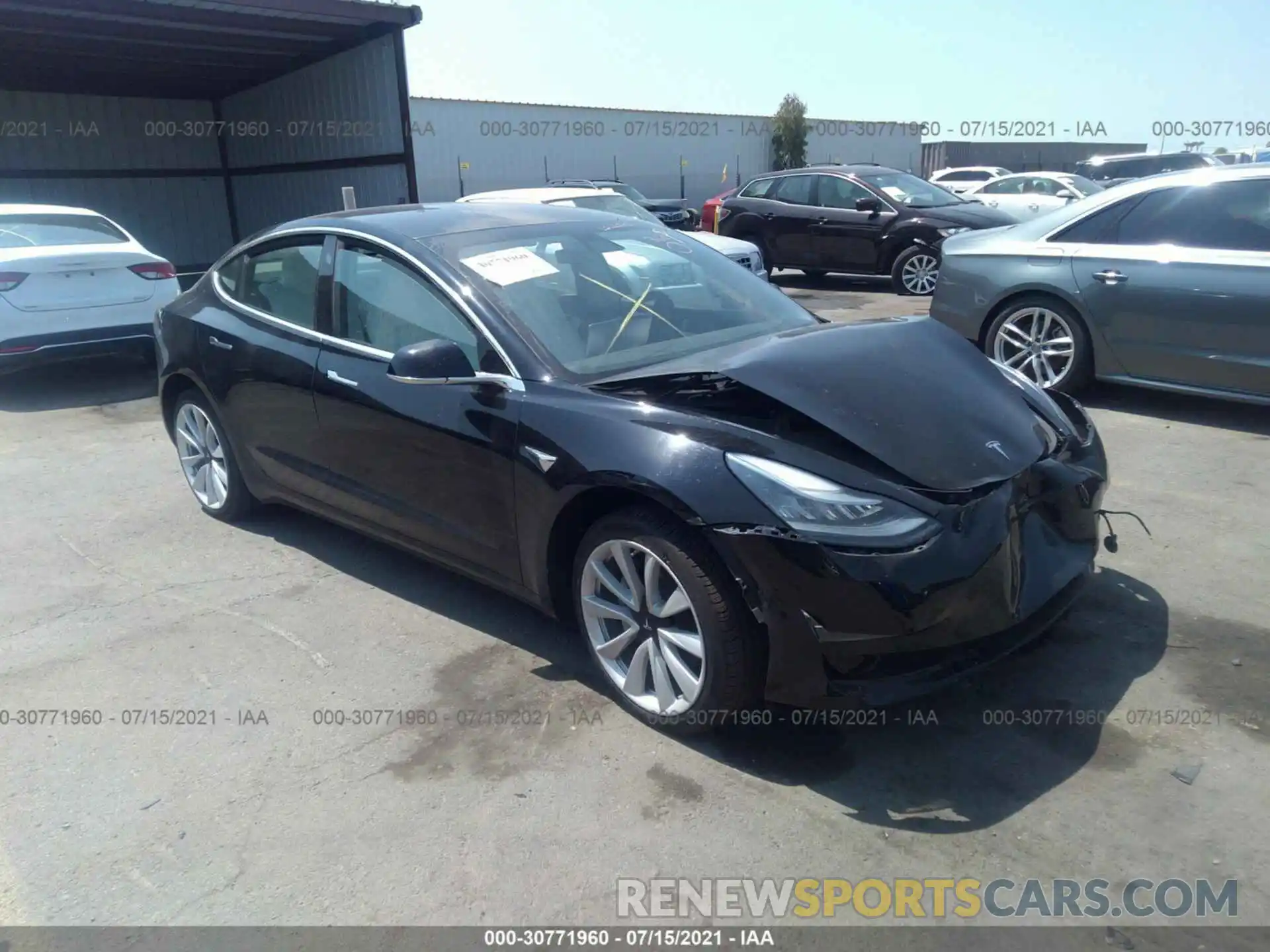 1 Photograph of a damaged car 5YJ3E1EA5LF634819 TESLA MODEL 3 2020