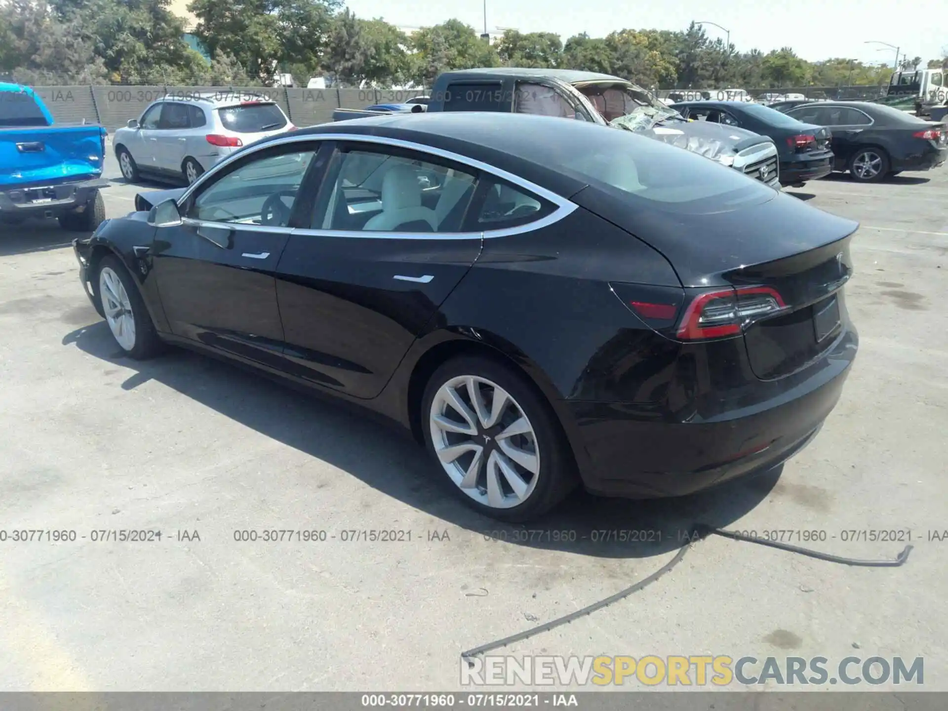 3 Photograph of a damaged car 5YJ3E1EA5LF634819 TESLA MODEL 3 2020