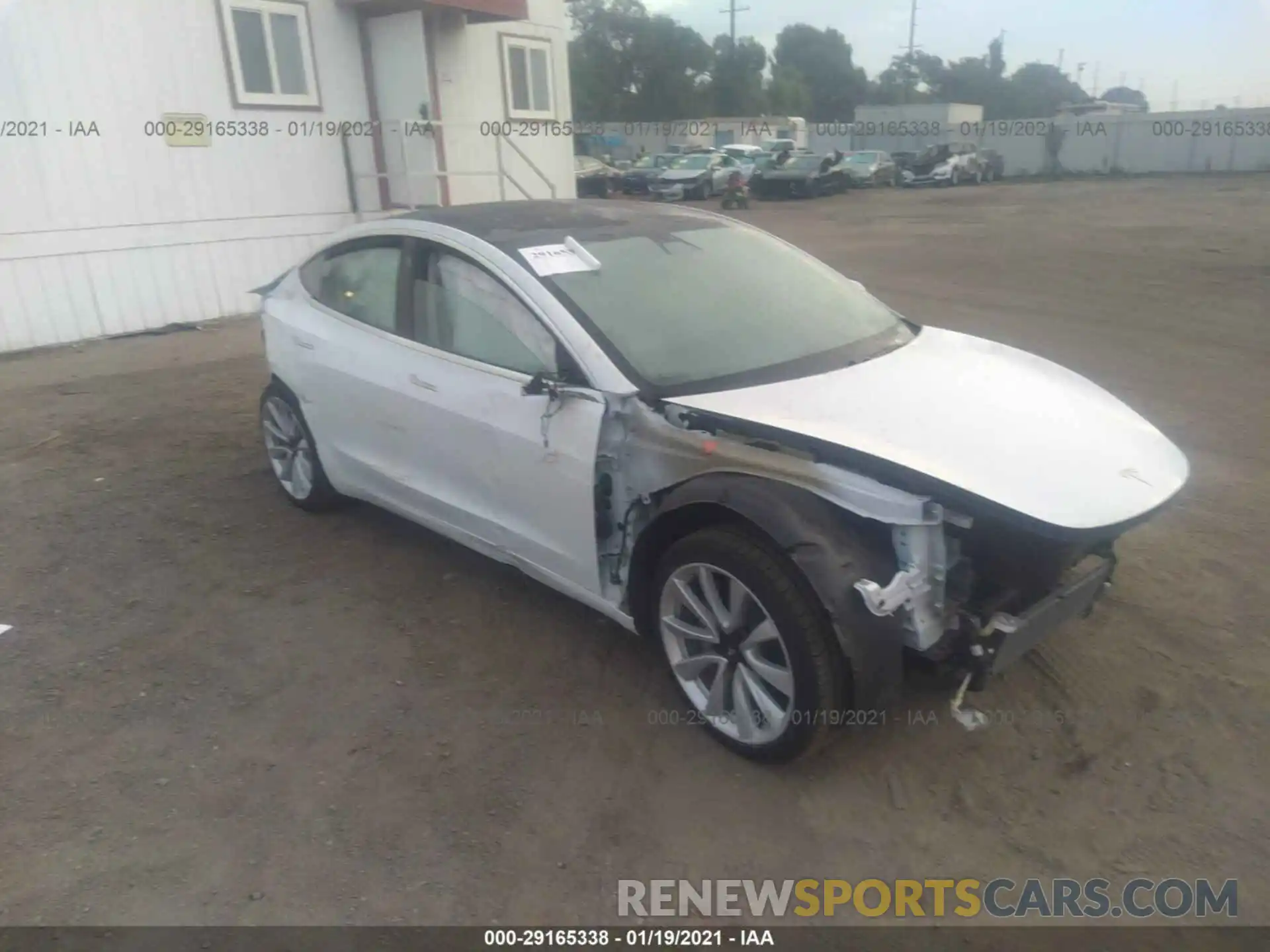 1 Photograph of a damaged car 5YJ3E1EA5LF634903 TESLA MODEL 3 2020