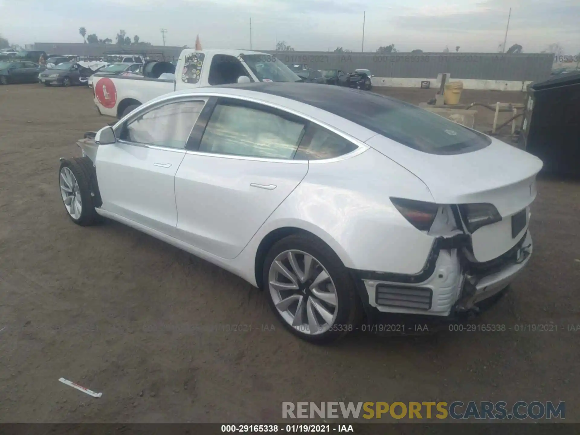 3 Photograph of a damaged car 5YJ3E1EA5LF634903 TESLA MODEL 3 2020