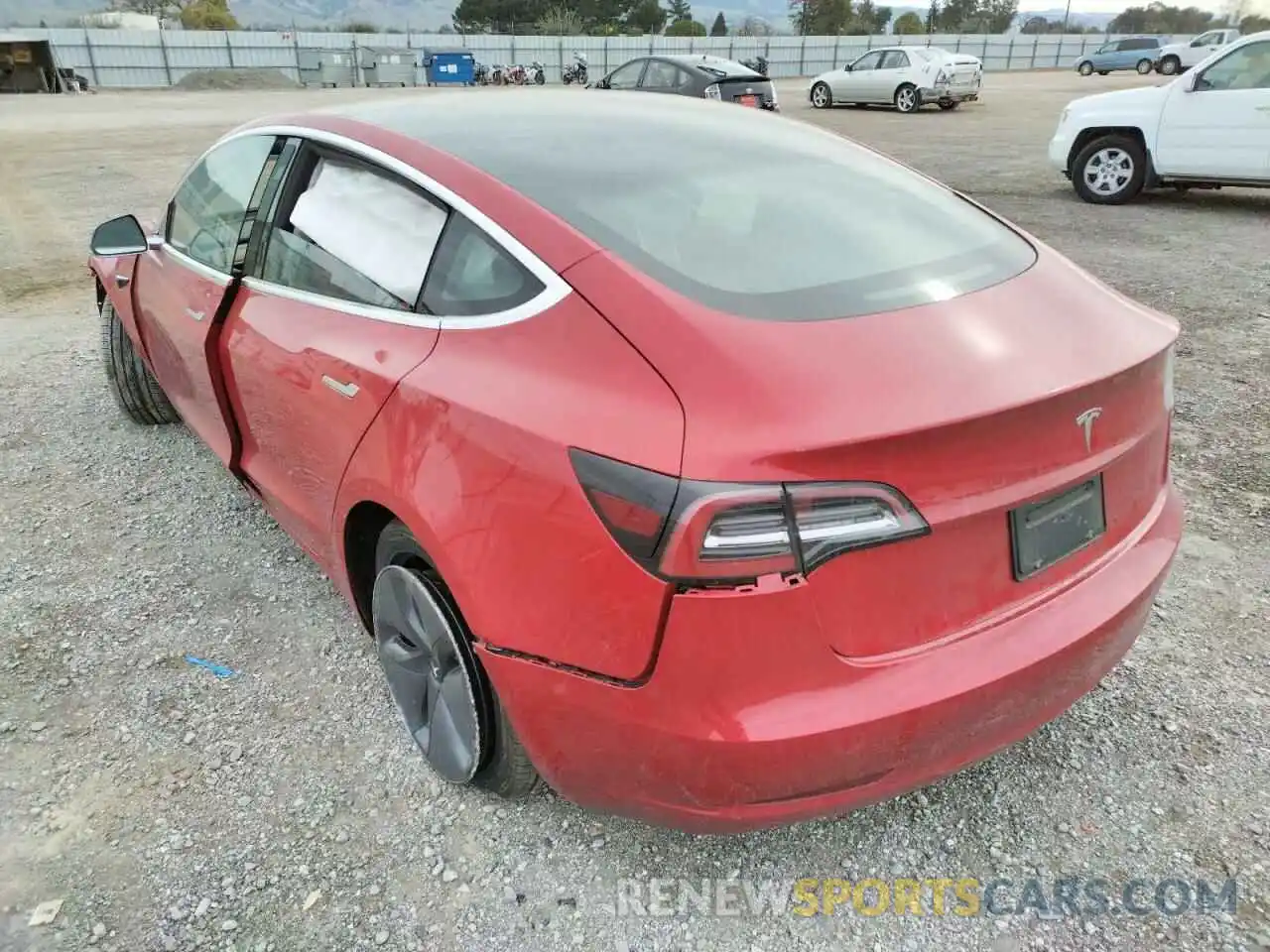 3 Photograph of a damaged car 5YJ3E1EA5LF644492 TESLA MODEL 3 2020