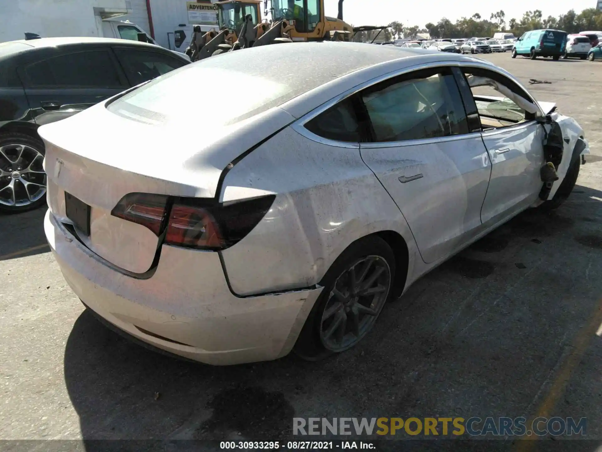 4 Photograph of a damaged car 5YJ3E1EA5LF644895 TESLA MODEL 3 2020