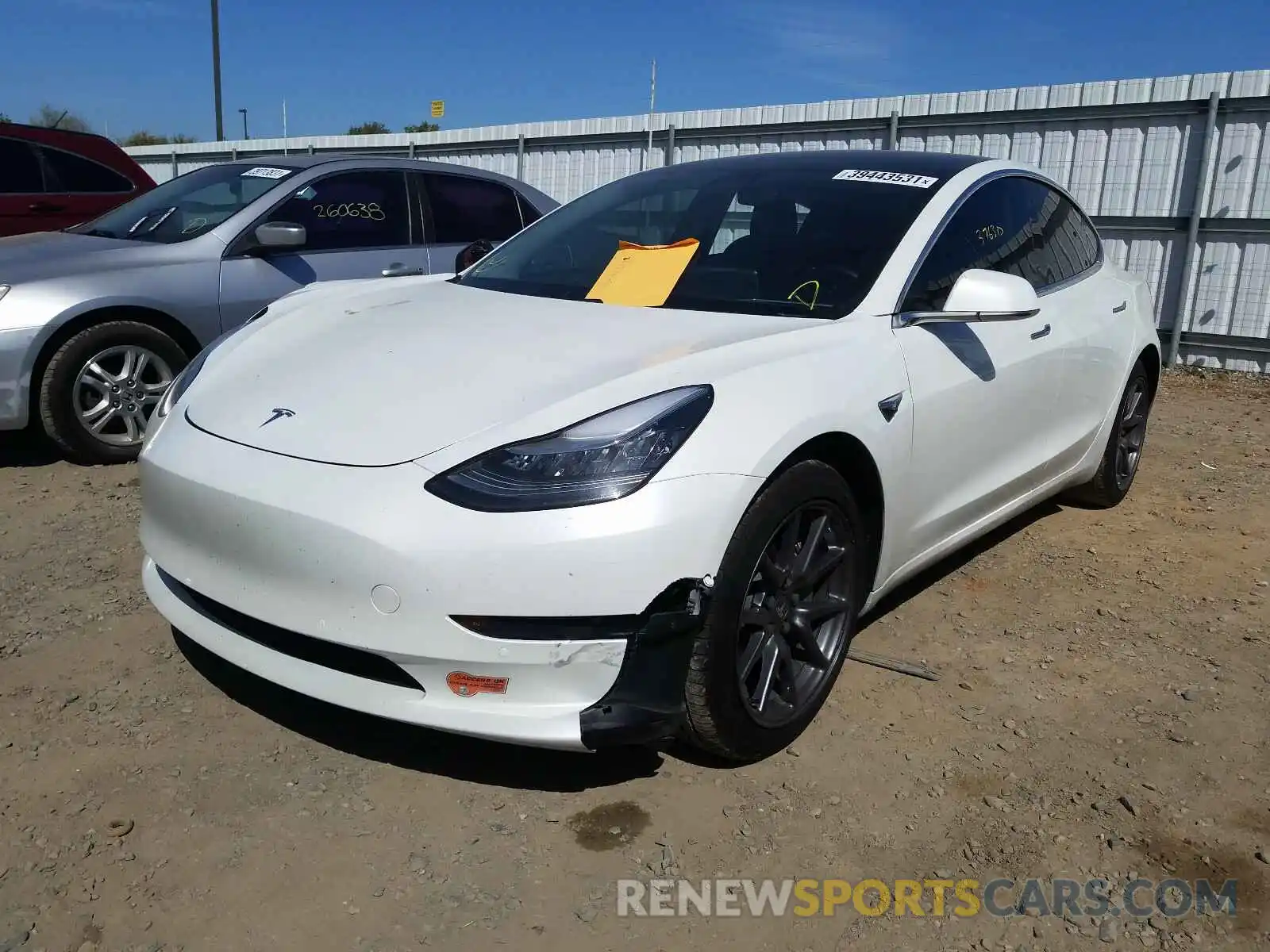 2 Photograph of a damaged car 5YJ3E1EA5LF659266 TESLA MODEL 3 2020