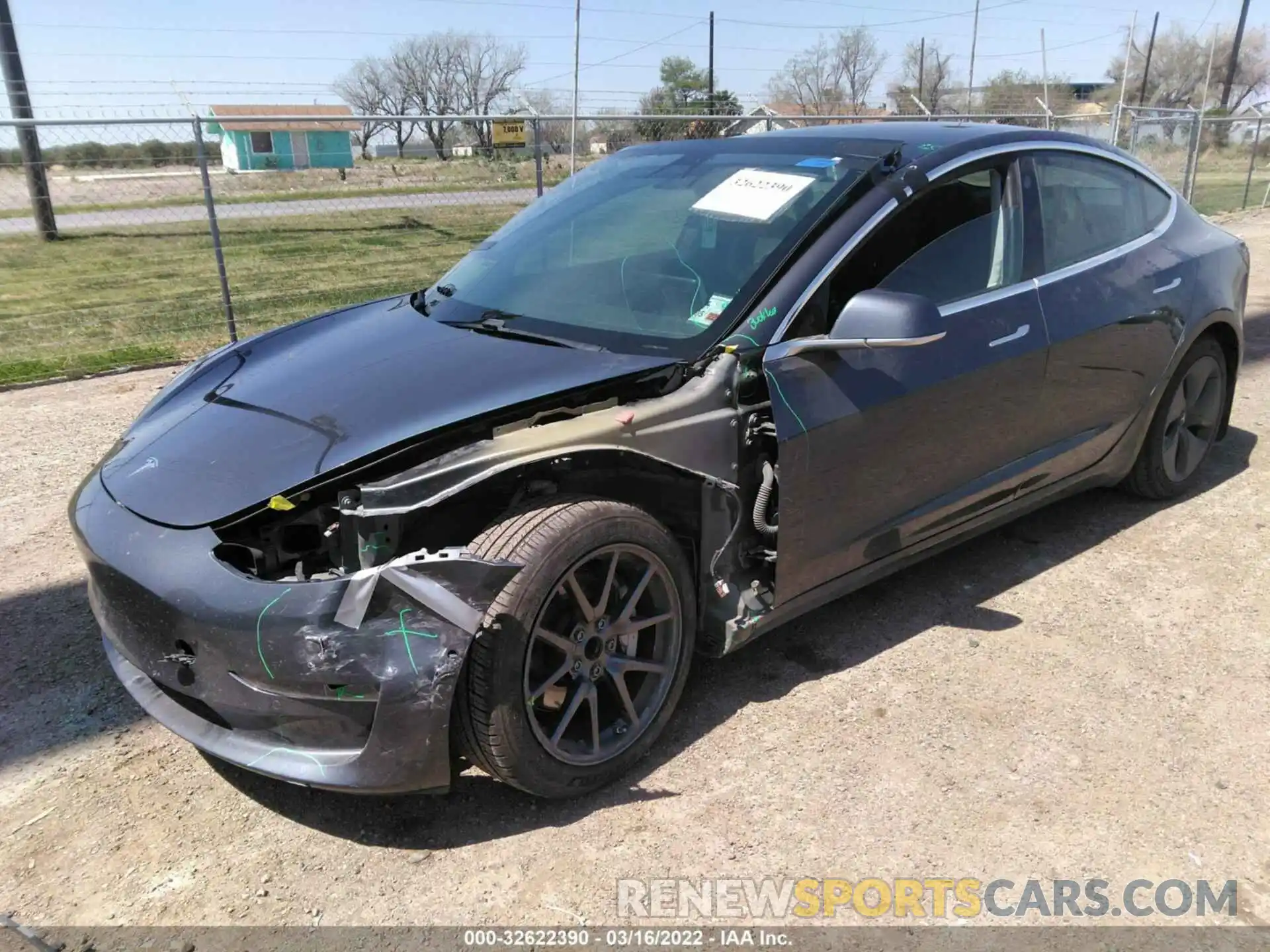 2 Photograph of a damaged car 5YJ3E1EA5LF659980 TESLA MODEL 3 2020