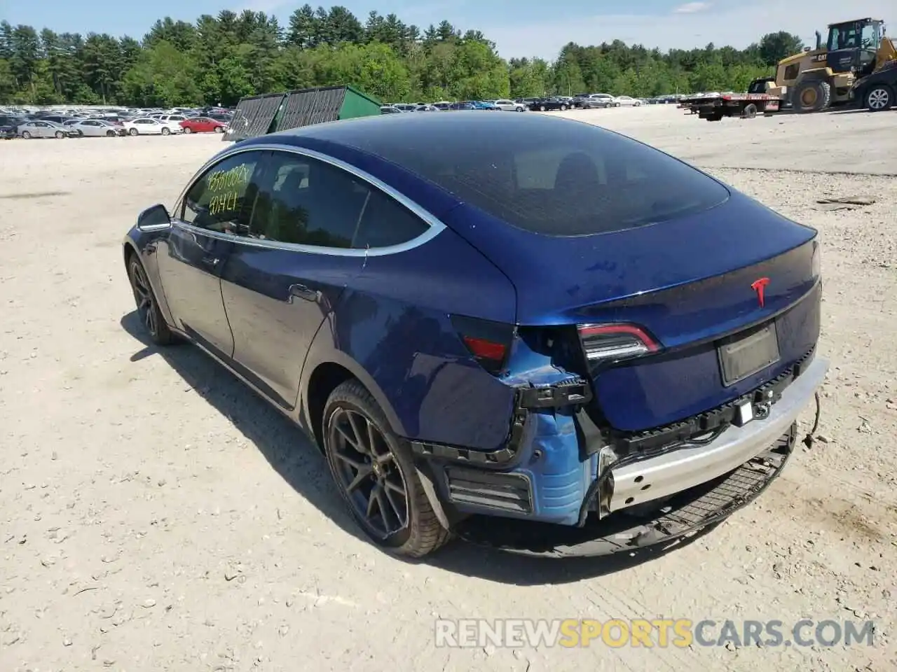 3 Photograph of a damaged car 5YJ3E1EA5LF705713 TESLA MODEL 3 2020