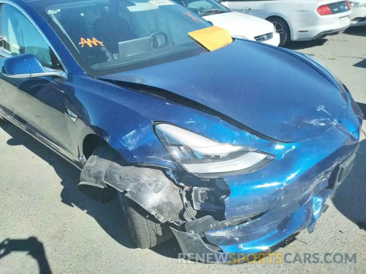 9 Photograph of a damaged car 5YJ3E1EA5LF706005 TESLA MODEL 3 2020