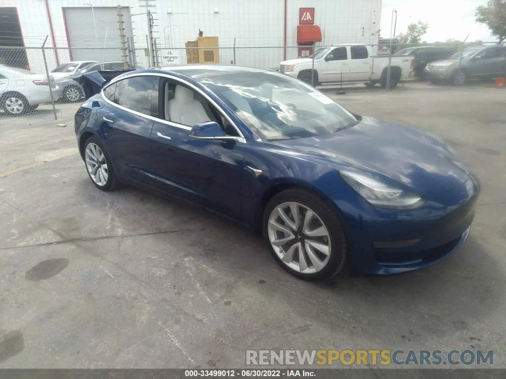 1 Photograph of a damaged car 5YJ3E1EA5LF710295 TESLA MODEL 3 2020