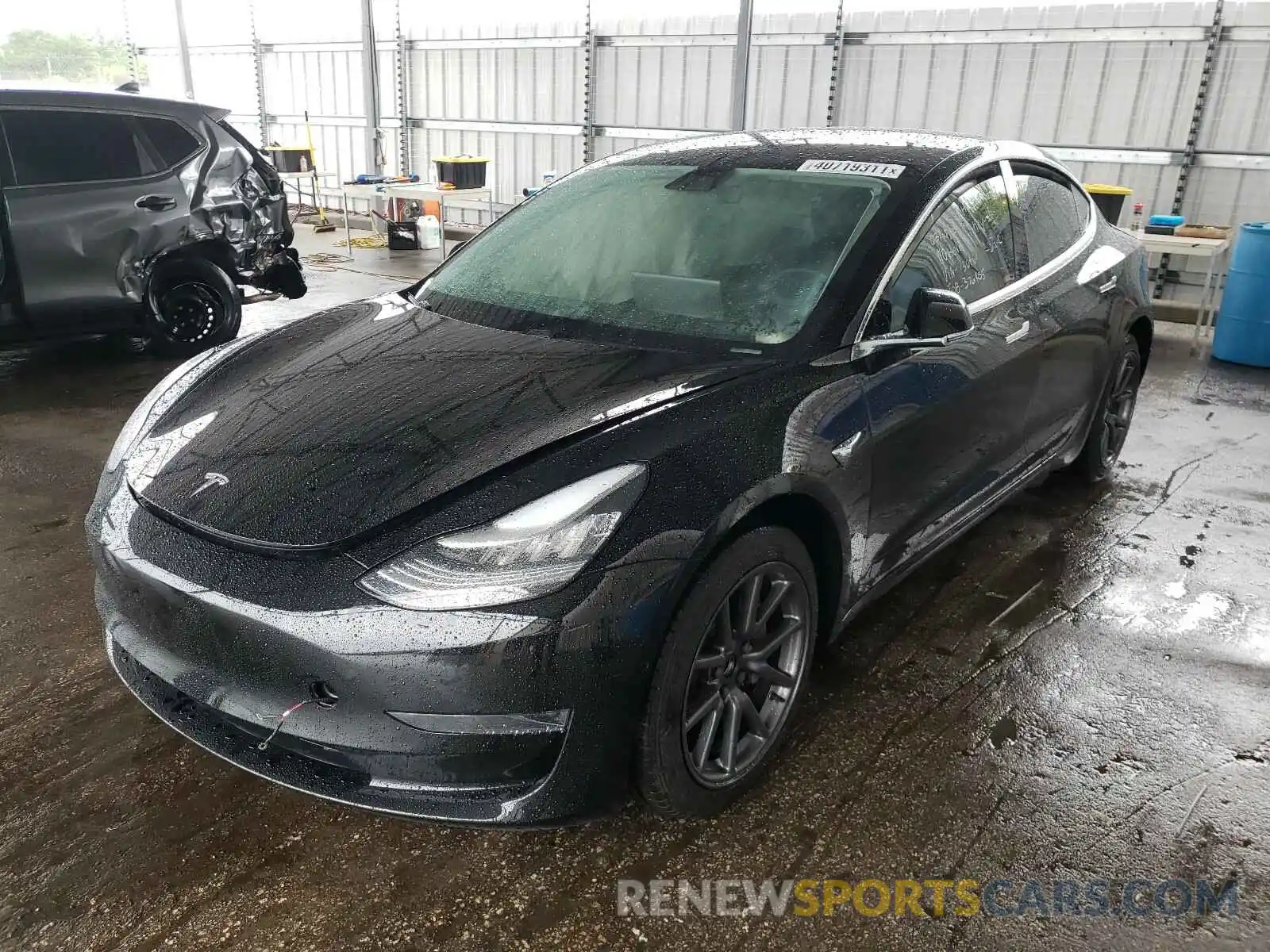 2 Photograph of a damaged car 5YJ3E1EA5LF736461 TESLA MODEL 3 2020