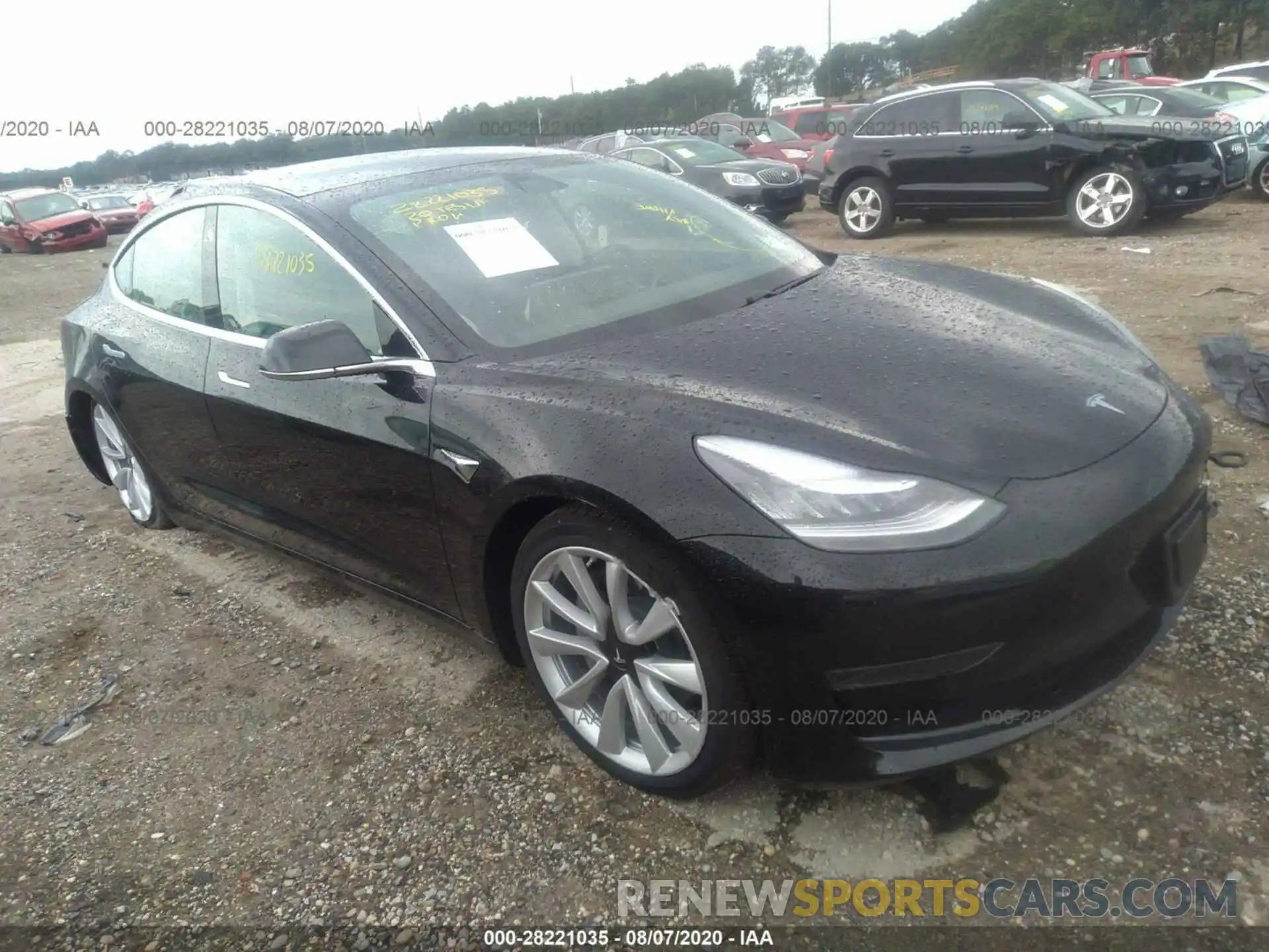 1 Photograph of a damaged car 5YJ3E1EA5LF737870 TESLA MODEL 3 2020