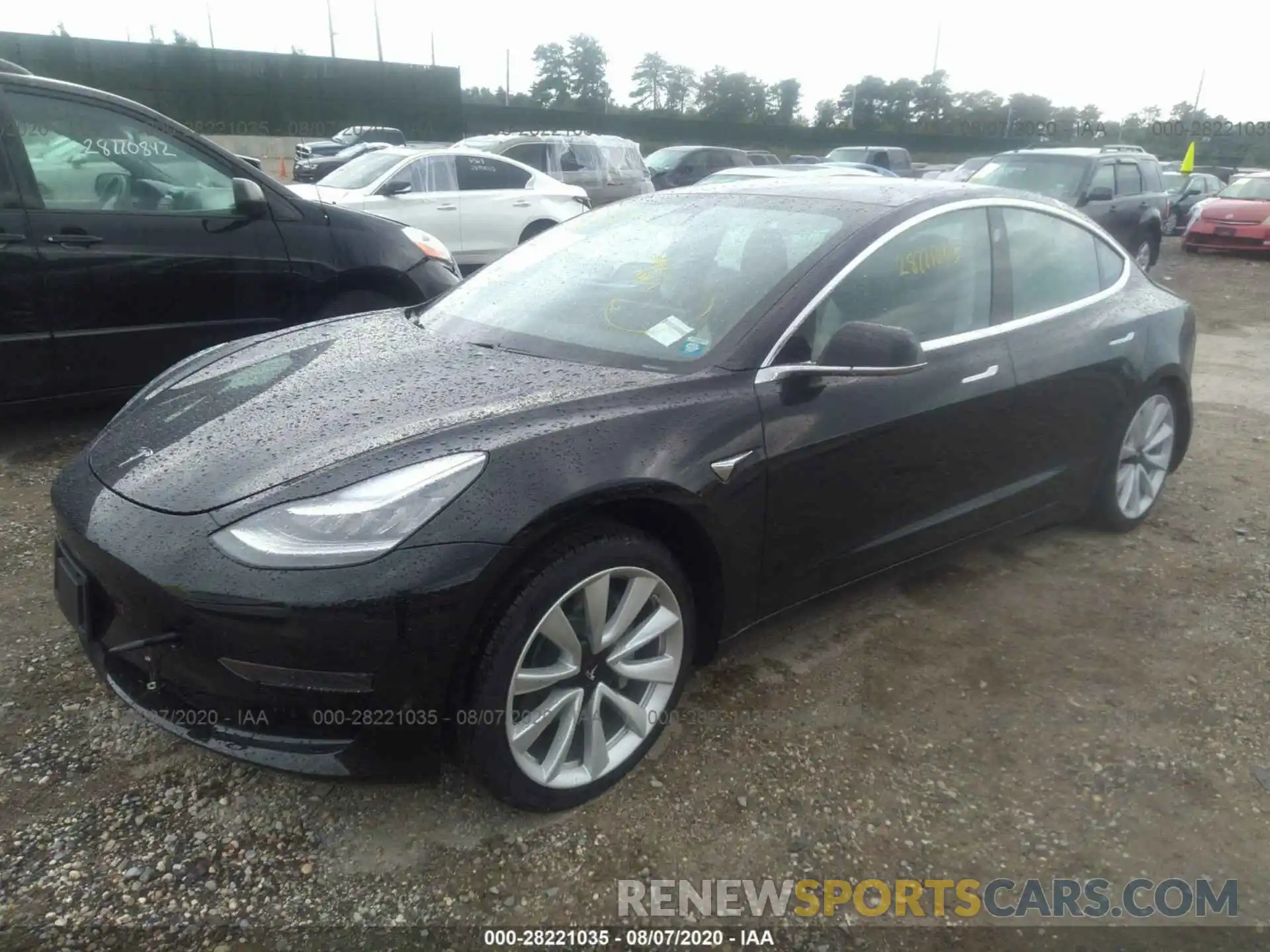 2 Photograph of a damaged car 5YJ3E1EA5LF737870 TESLA MODEL 3 2020