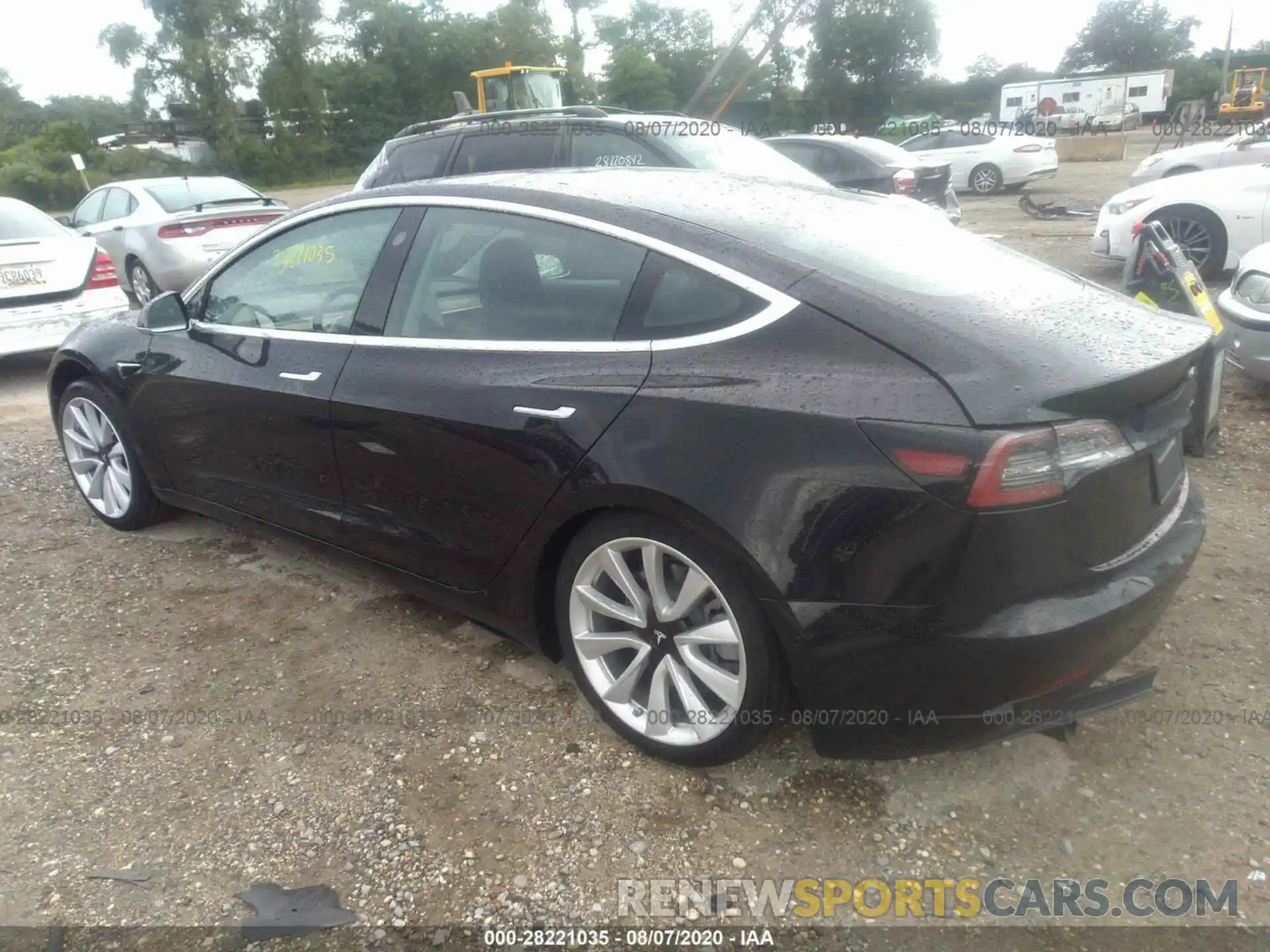 3 Photograph of a damaged car 5YJ3E1EA5LF737870 TESLA MODEL 3 2020