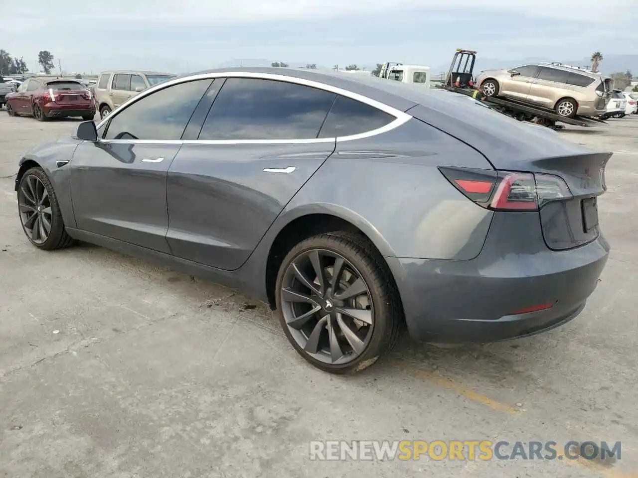 2 Photograph of a damaged car 5YJ3E1EA5LF739330 TESLA MODEL 3 2020