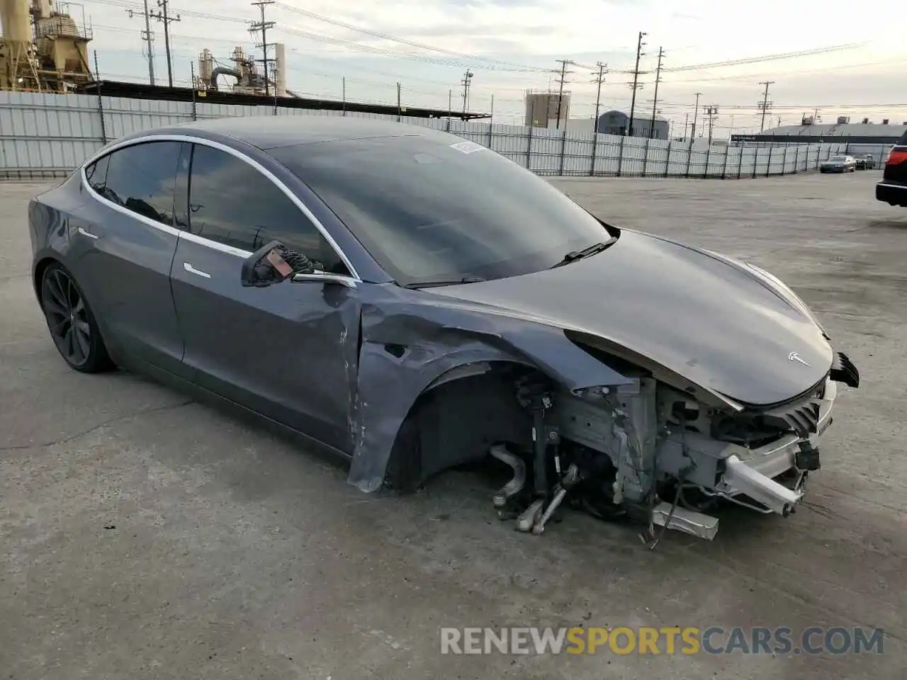 4 Photograph of a damaged car 5YJ3E1EA5LF739330 TESLA MODEL 3 2020