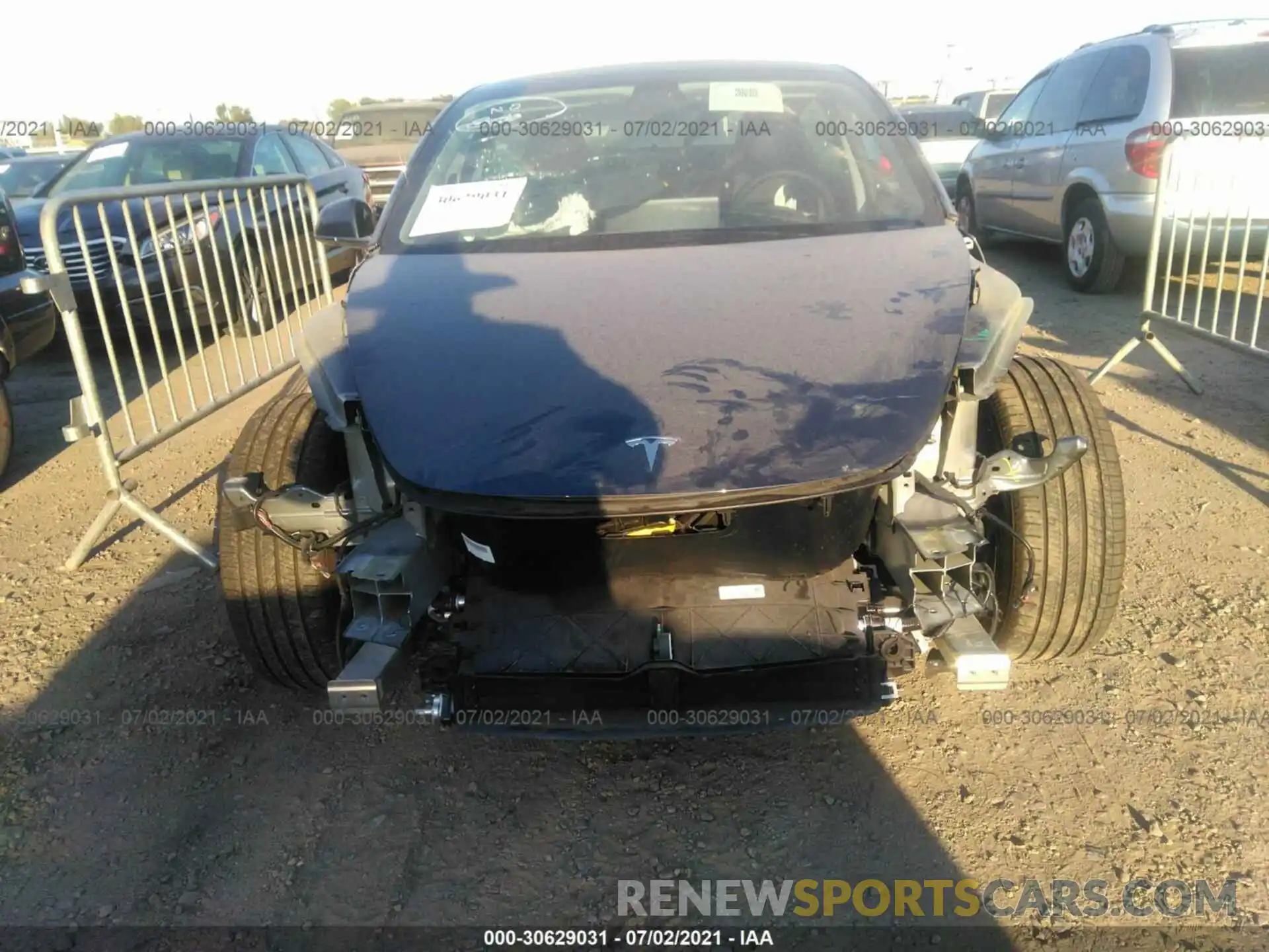 6 Photograph of a damaged car 5YJ3E1EA5LF739392 TESLA MODEL 3 2020