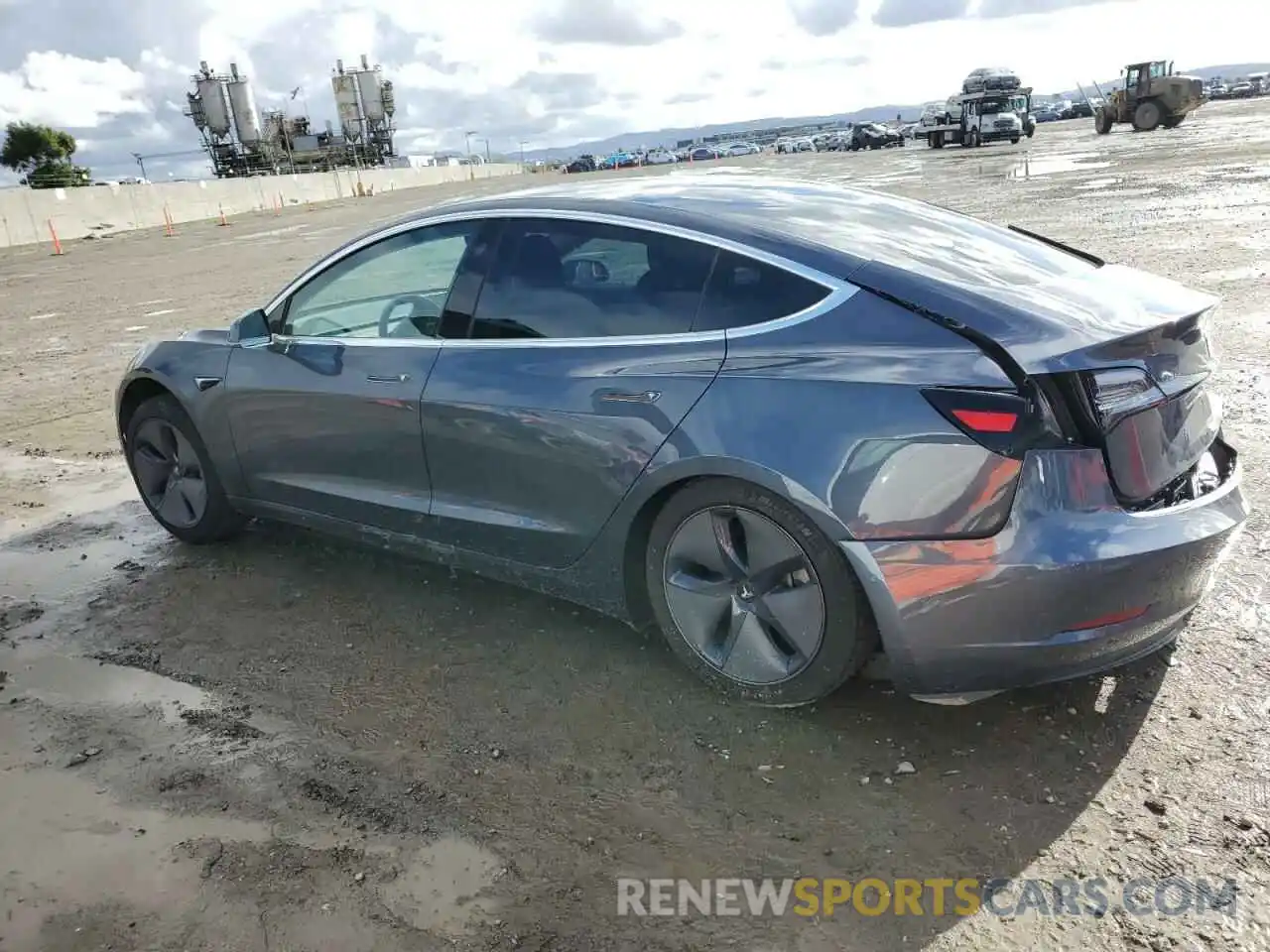 2 Photograph of a damaged car 5YJ3E1EA5LF739523 TESLA MODEL 3 2020