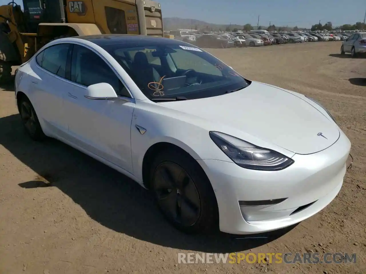 1 Photograph of a damaged car 5YJ3E1EA5LF739893 TESLA MODEL 3 2020