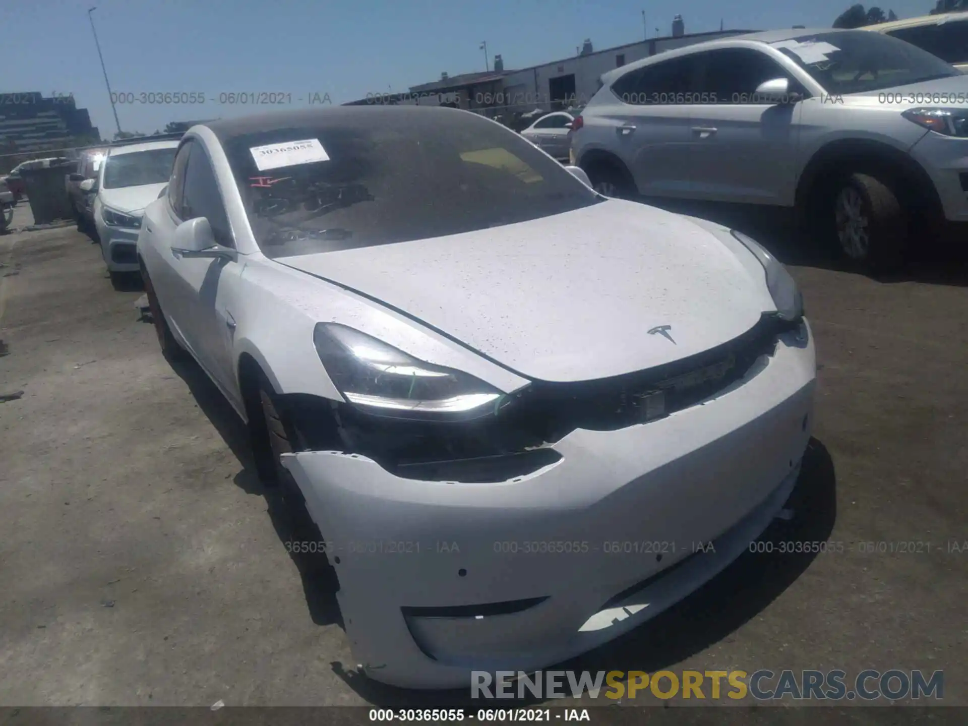 6 Photograph of a damaged car 5YJ3E1EA5LF746147 TESLA MODEL 3 2020