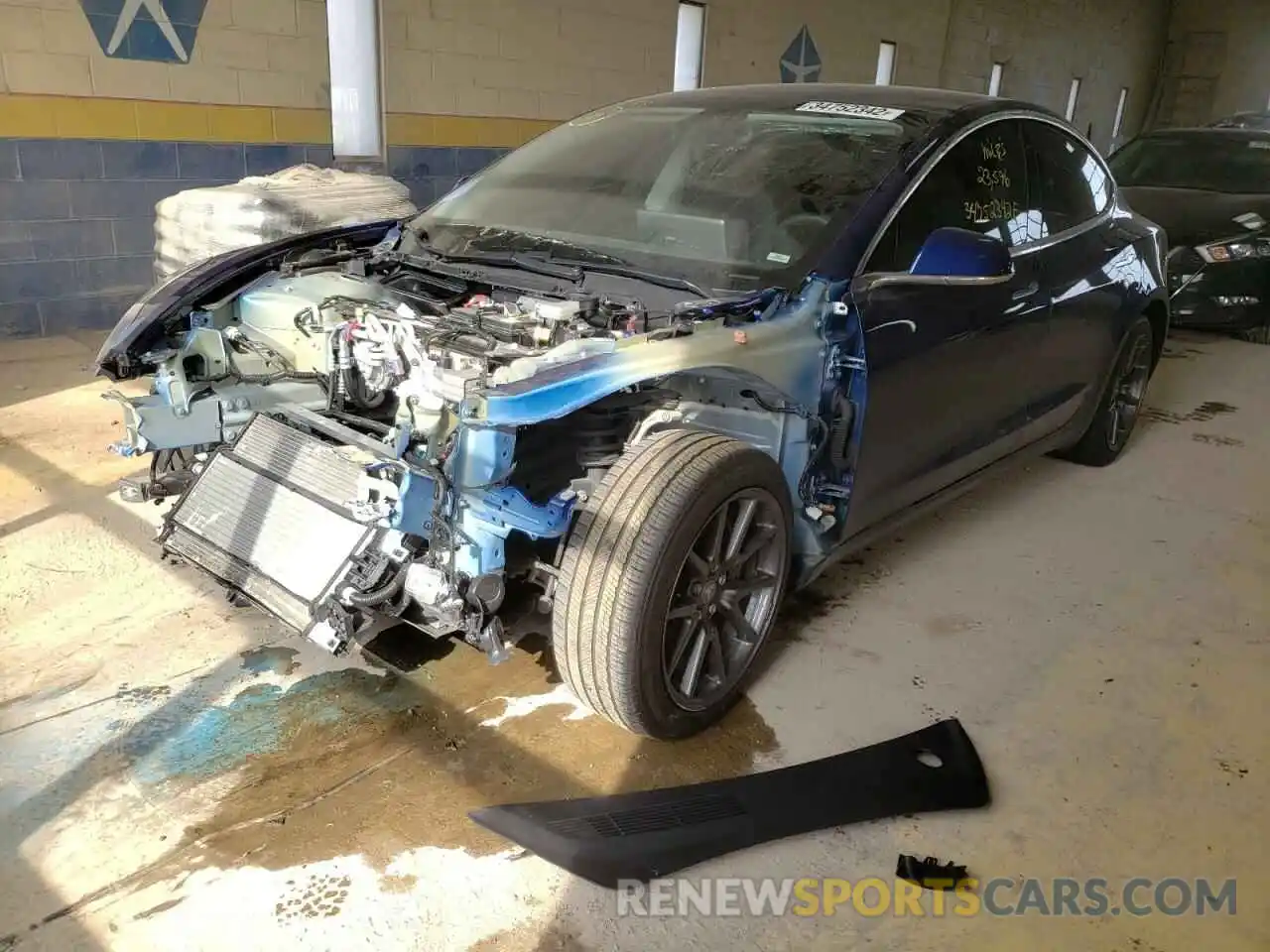 2 Photograph of a damaged car 5YJ3E1EA5LF785000 TESLA MODEL 3 2020