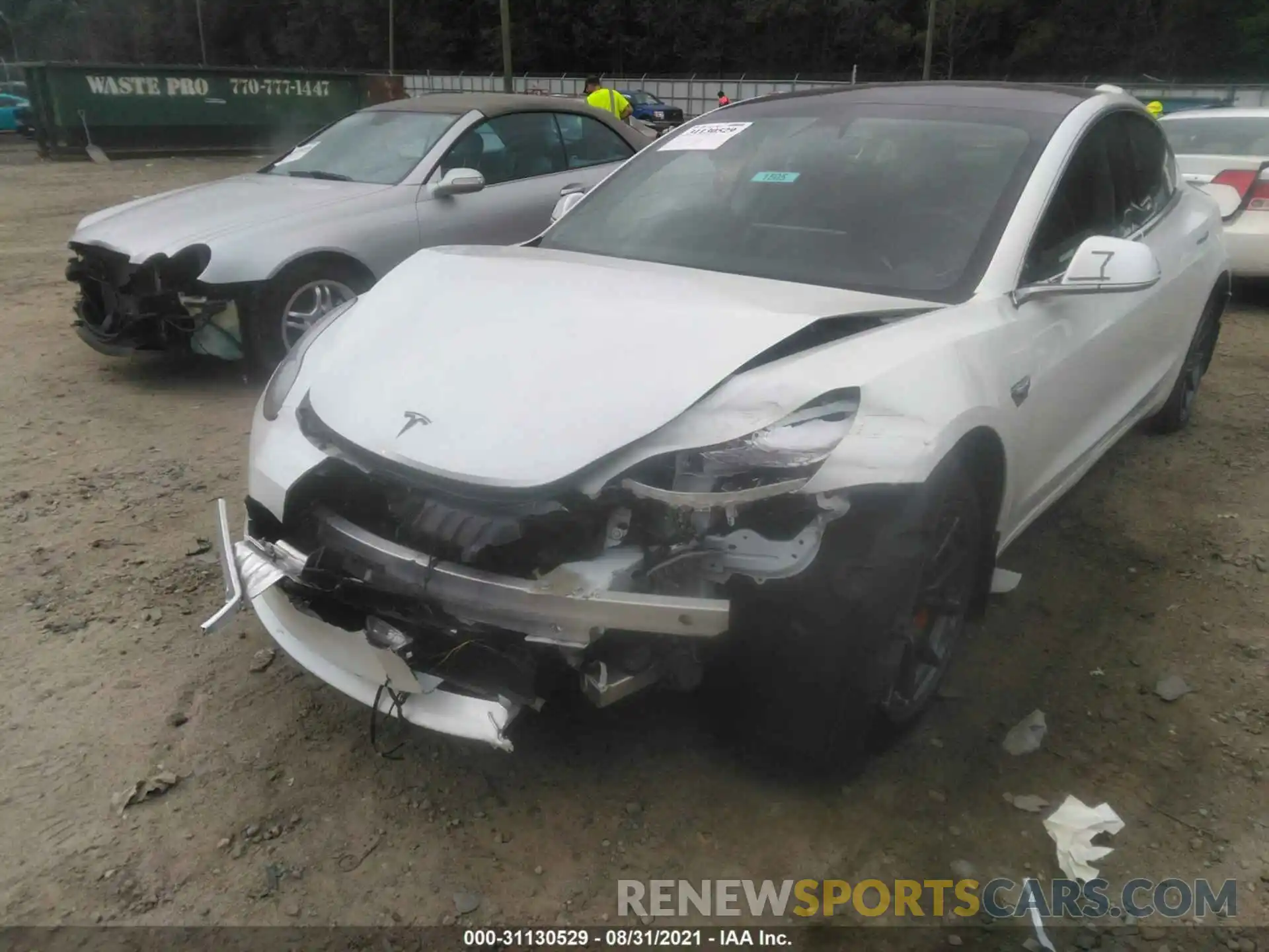 6 Photograph of a damaged car 5YJ3E1EA5LF785160 TESLA MODEL 3 2020