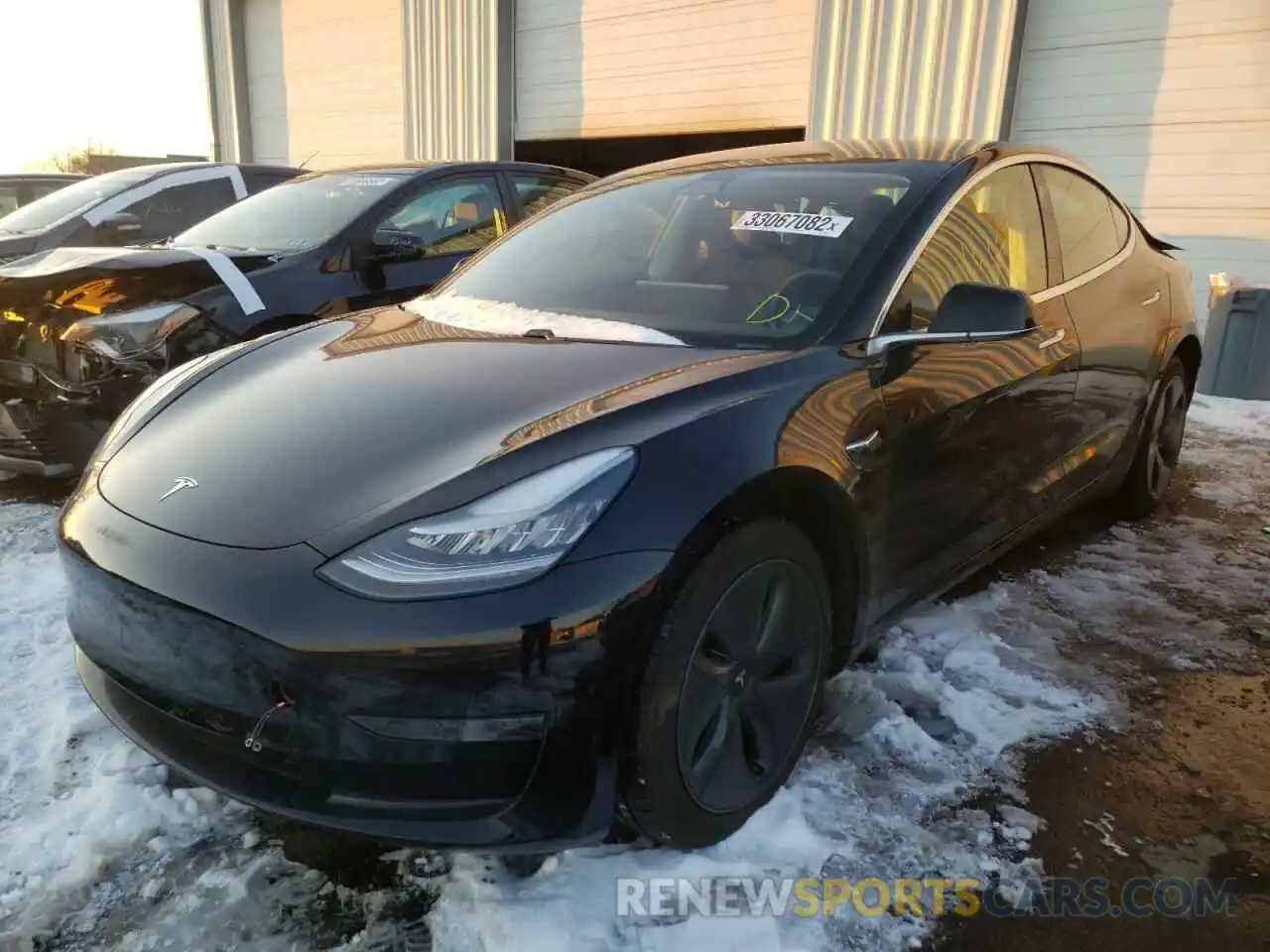 2 Photograph of a damaged car 5YJ3E1EA5LF792125 TESLA MODEL 3 2020