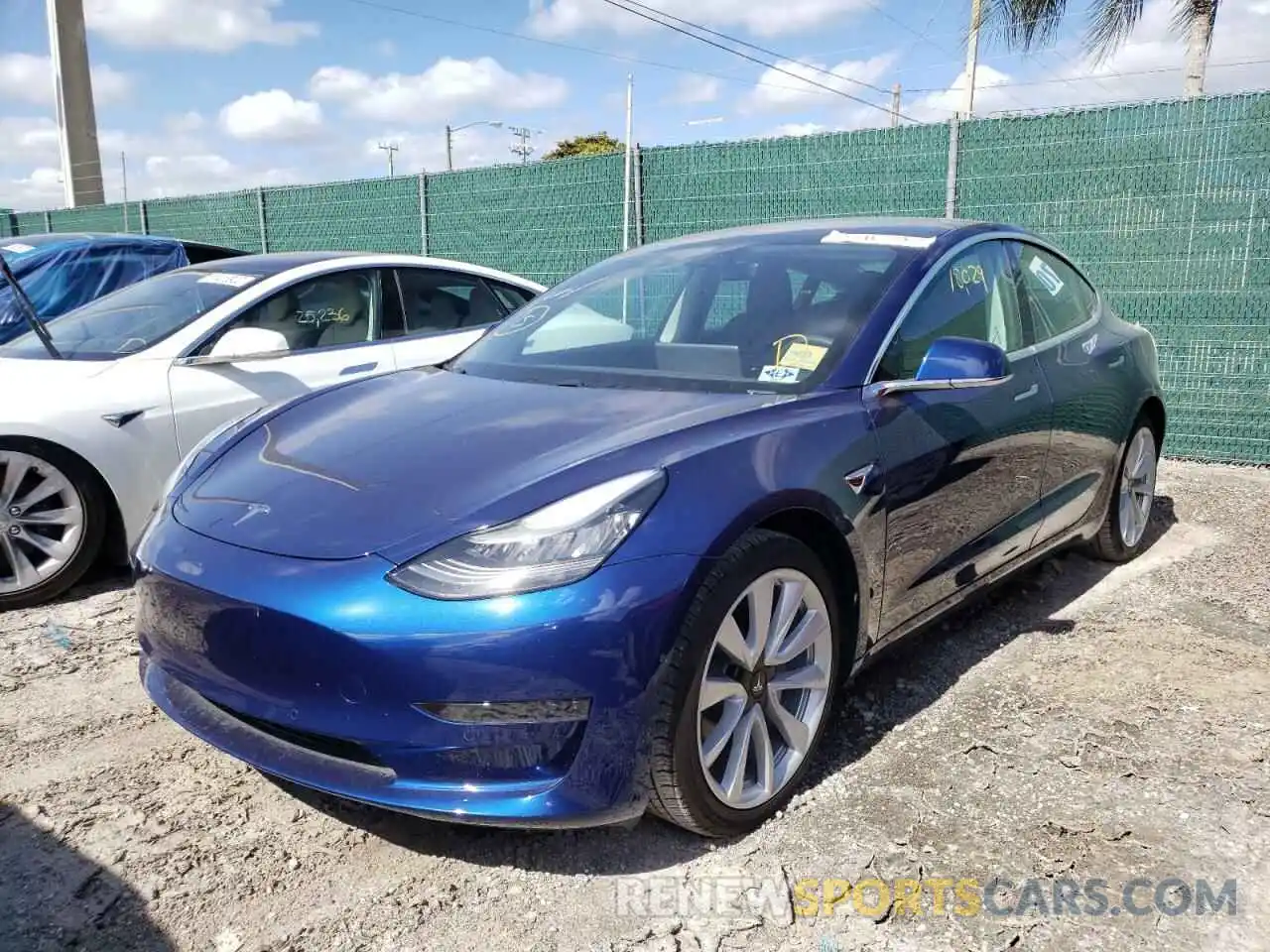 2 Photograph of a damaged car 5YJ3E1EA5LF793002 TESLA MODEL 3 2020