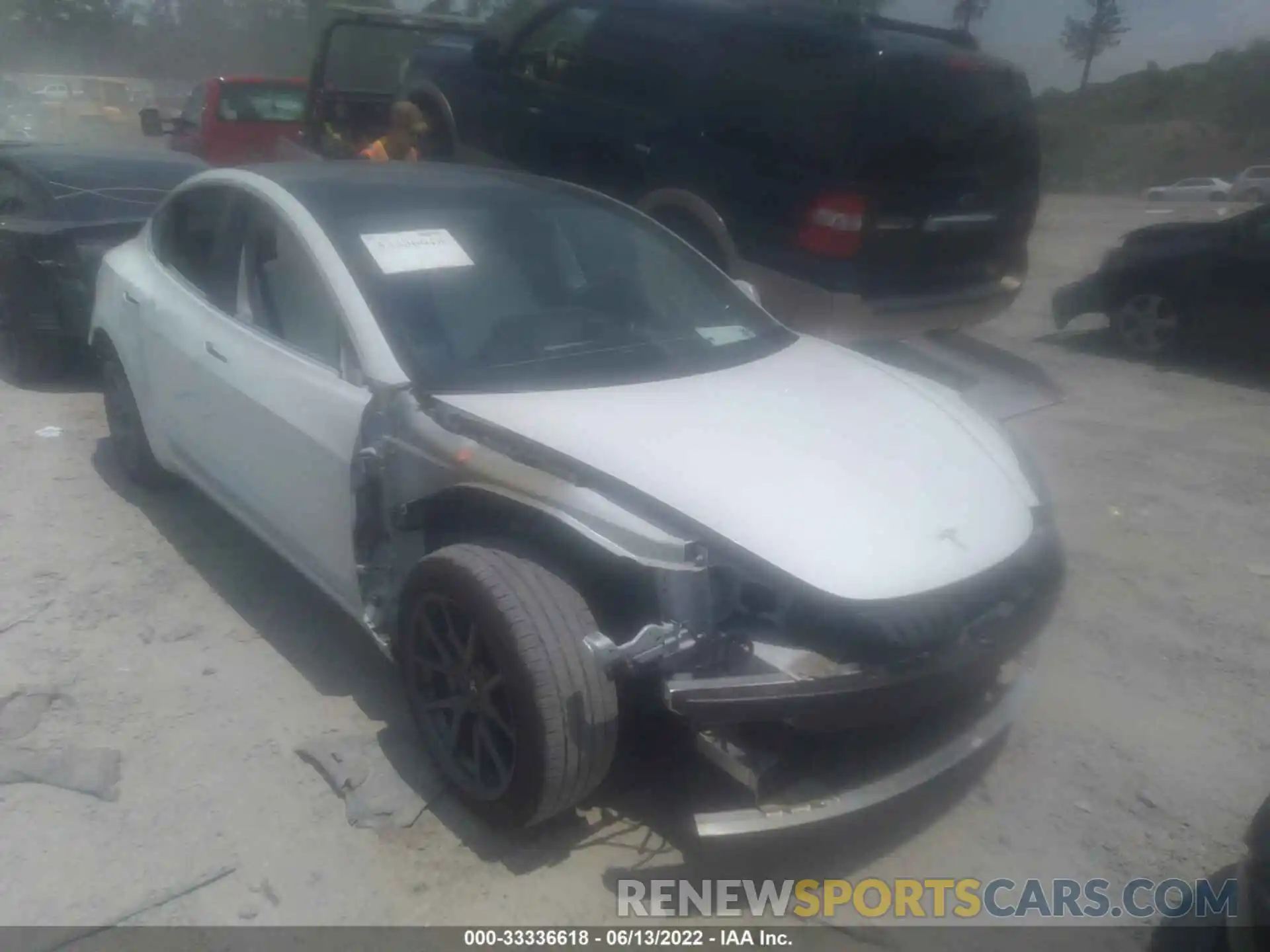 1 Photograph of a damaged car 5YJ3E1EA5LF793243 TESLA MODEL 3 2020