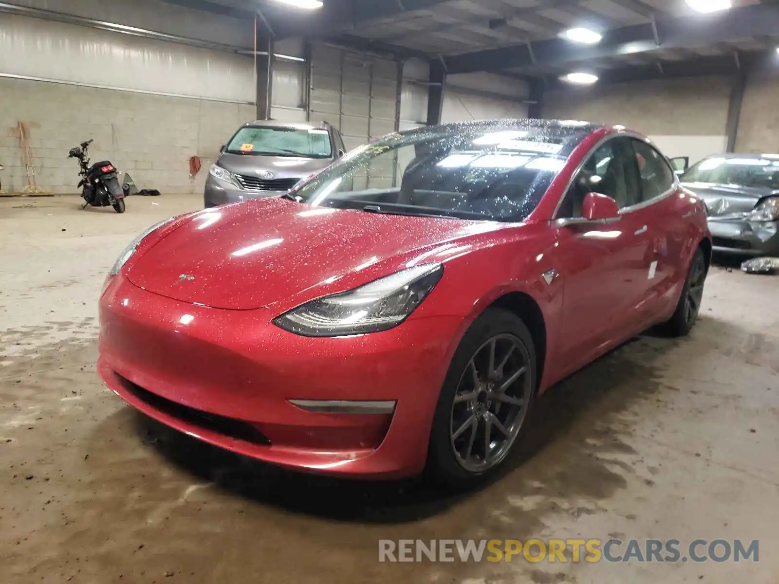 2 Photograph of a damaged car 5YJ3E1EA5LF796871 TESLA MODEL 3 2020