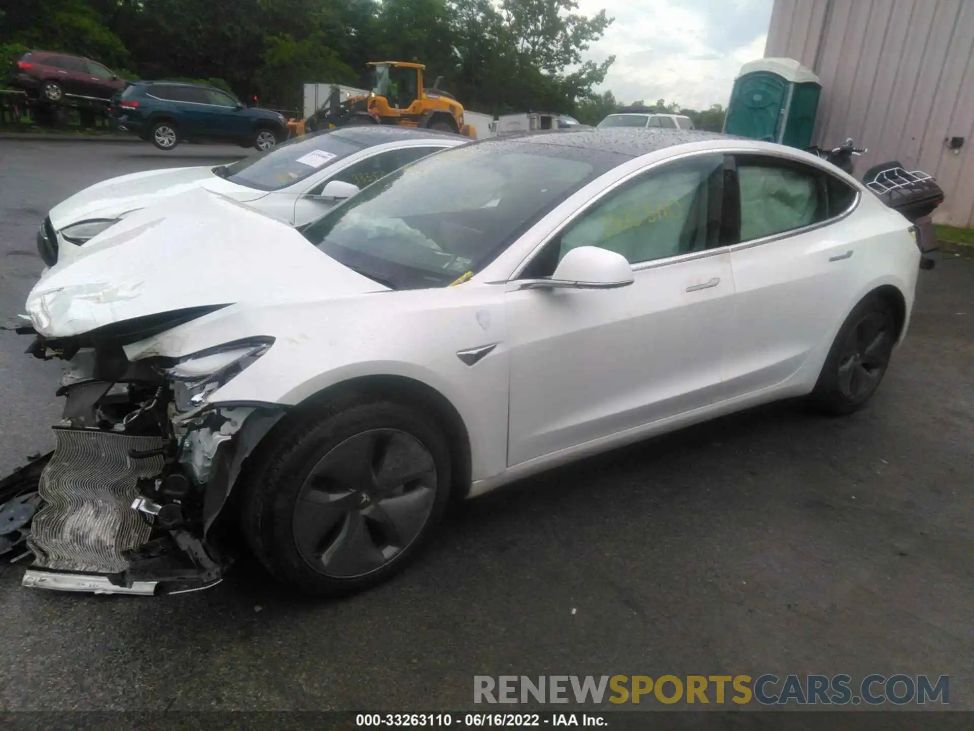 2 Photograph of a damaged car 5YJ3E1EA5LF797244 TESLA MODEL 3 2020