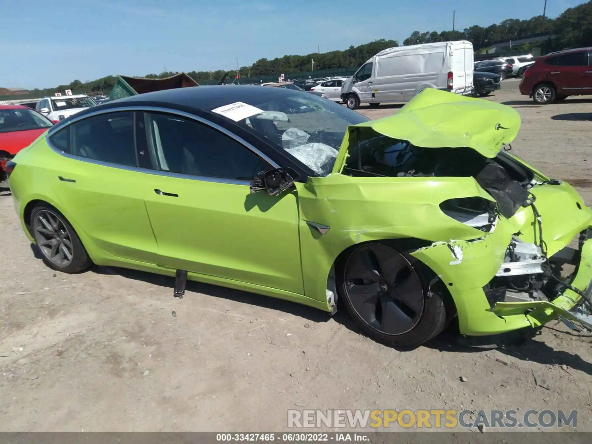 1 Photograph of a damaged car 5YJ3E1EA5LF797261 TESLA MODEL 3 2020