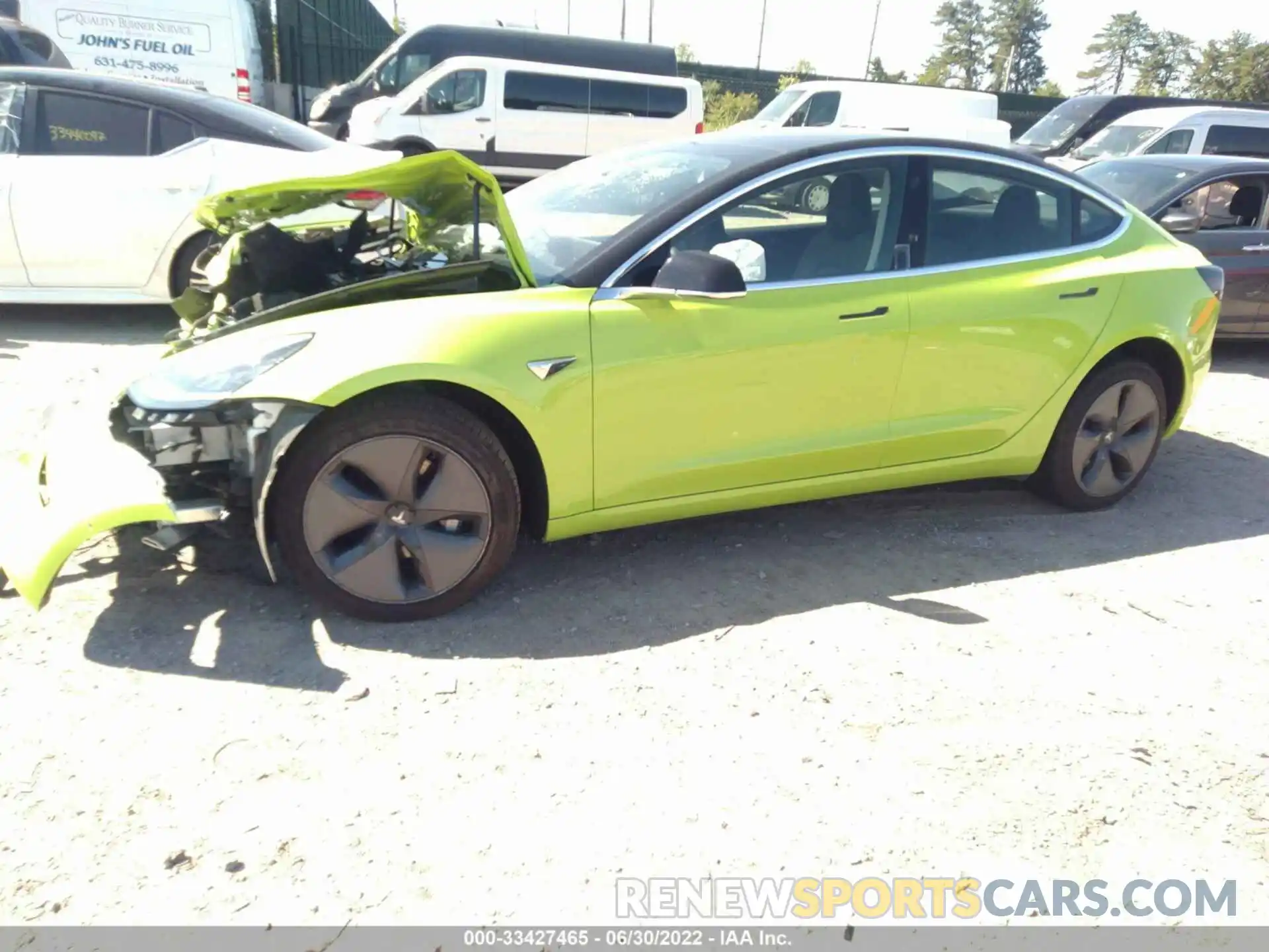 2 Photograph of a damaged car 5YJ3E1EA5LF797261 TESLA MODEL 3 2020