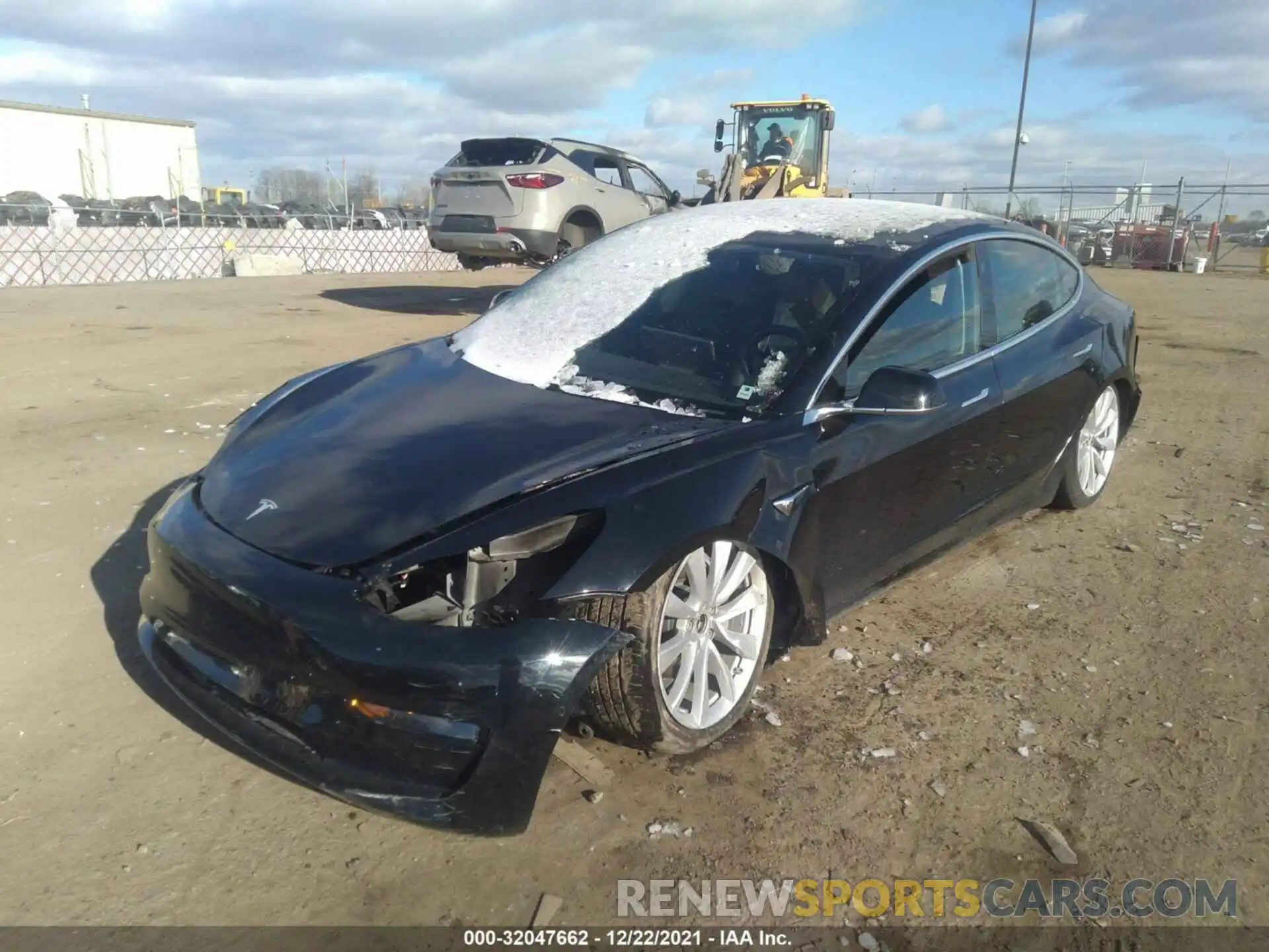 2 Photograph of a damaged car 5YJ3E1EA5LF797423 TESLA MODEL 3 2020