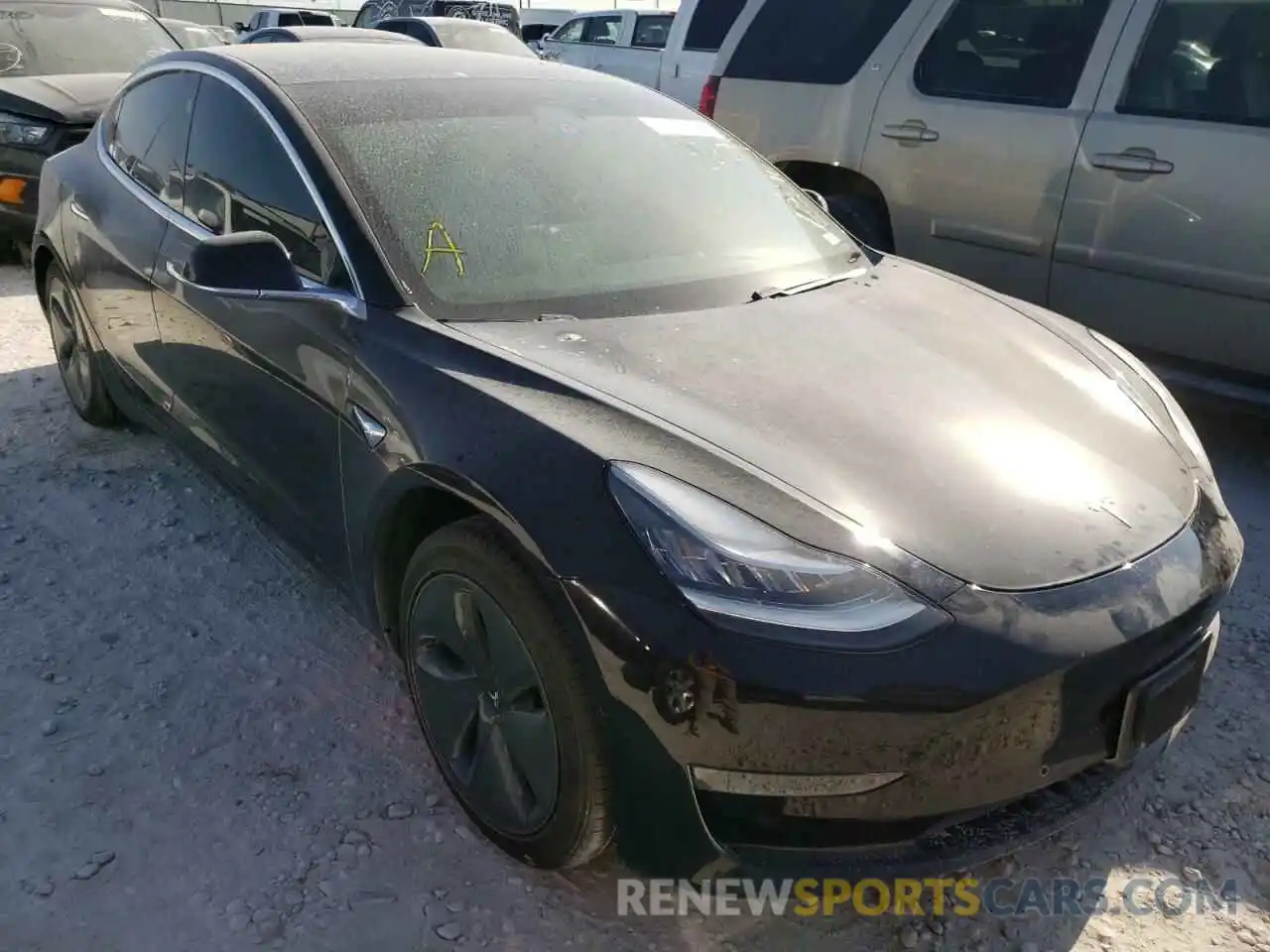 1 Photograph of a damaged car 5YJ3E1EA5LF804693 TESLA MODEL 3 2020