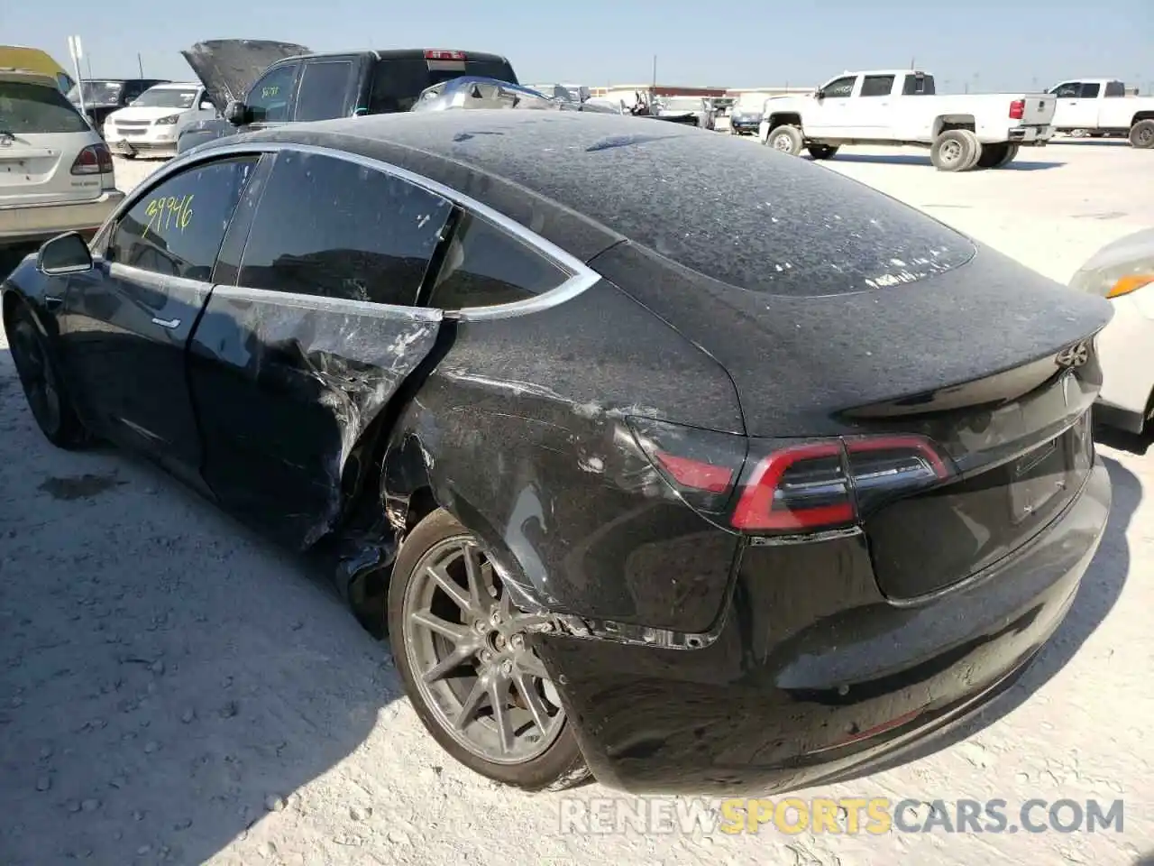 3 Photograph of a damaged car 5YJ3E1EA5LF804693 TESLA MODEL 3 2020