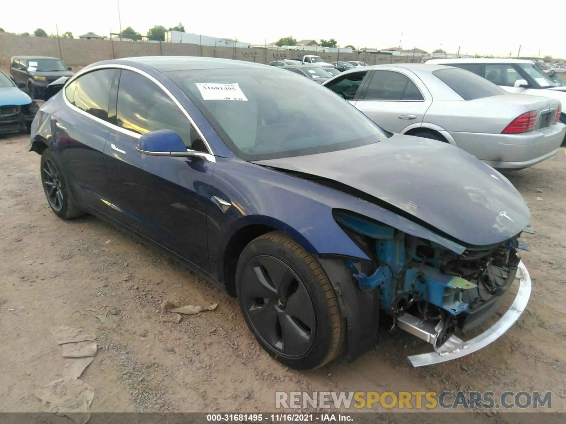 1 Photograph of a damaged car 5YJ3E1EA5LF804919 TESLA MODEL 3 2020