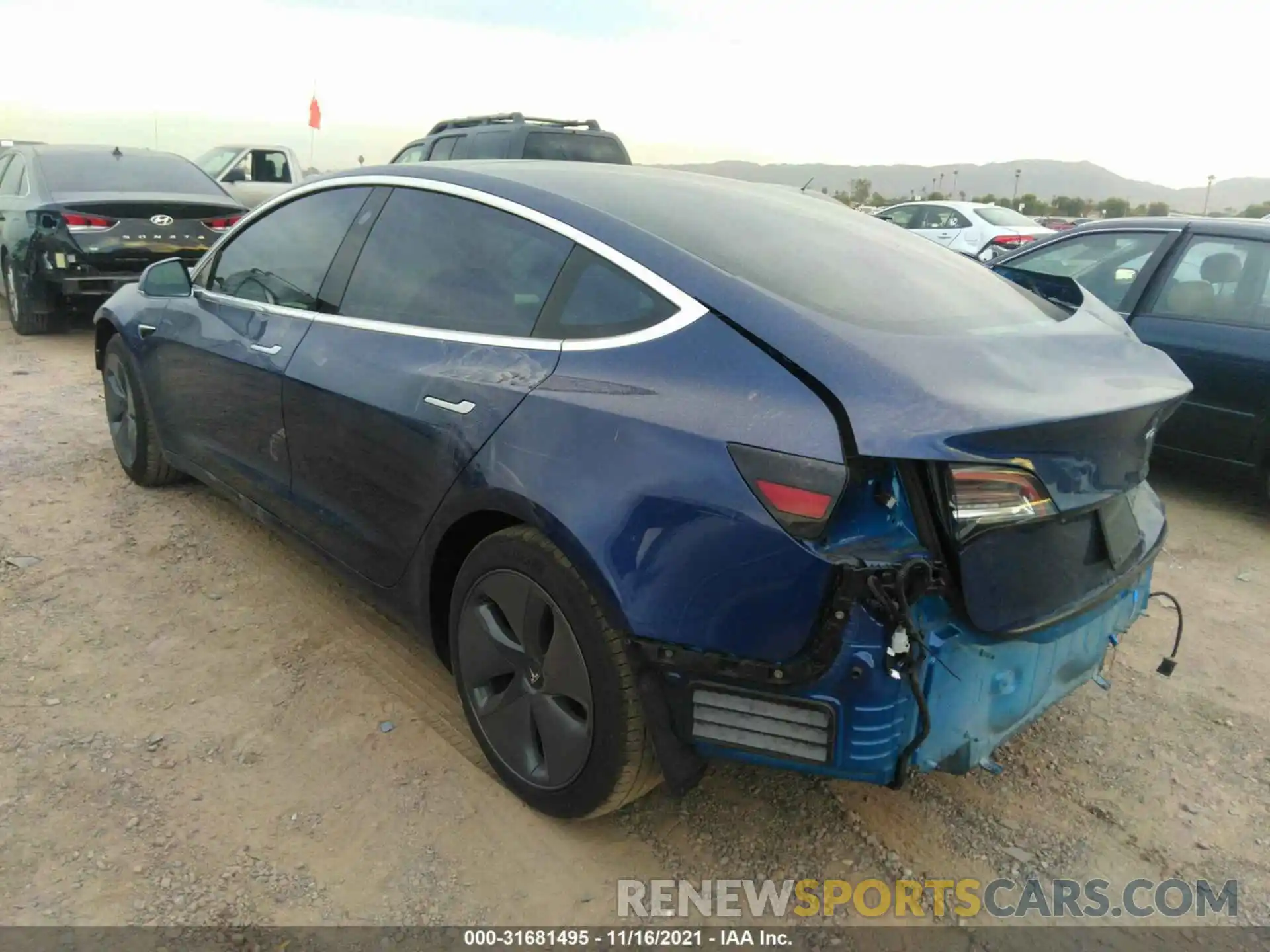 3 Photograph of a damaged car 5YJ3E1EA5LF804919 TESLA MODEL 3 2020