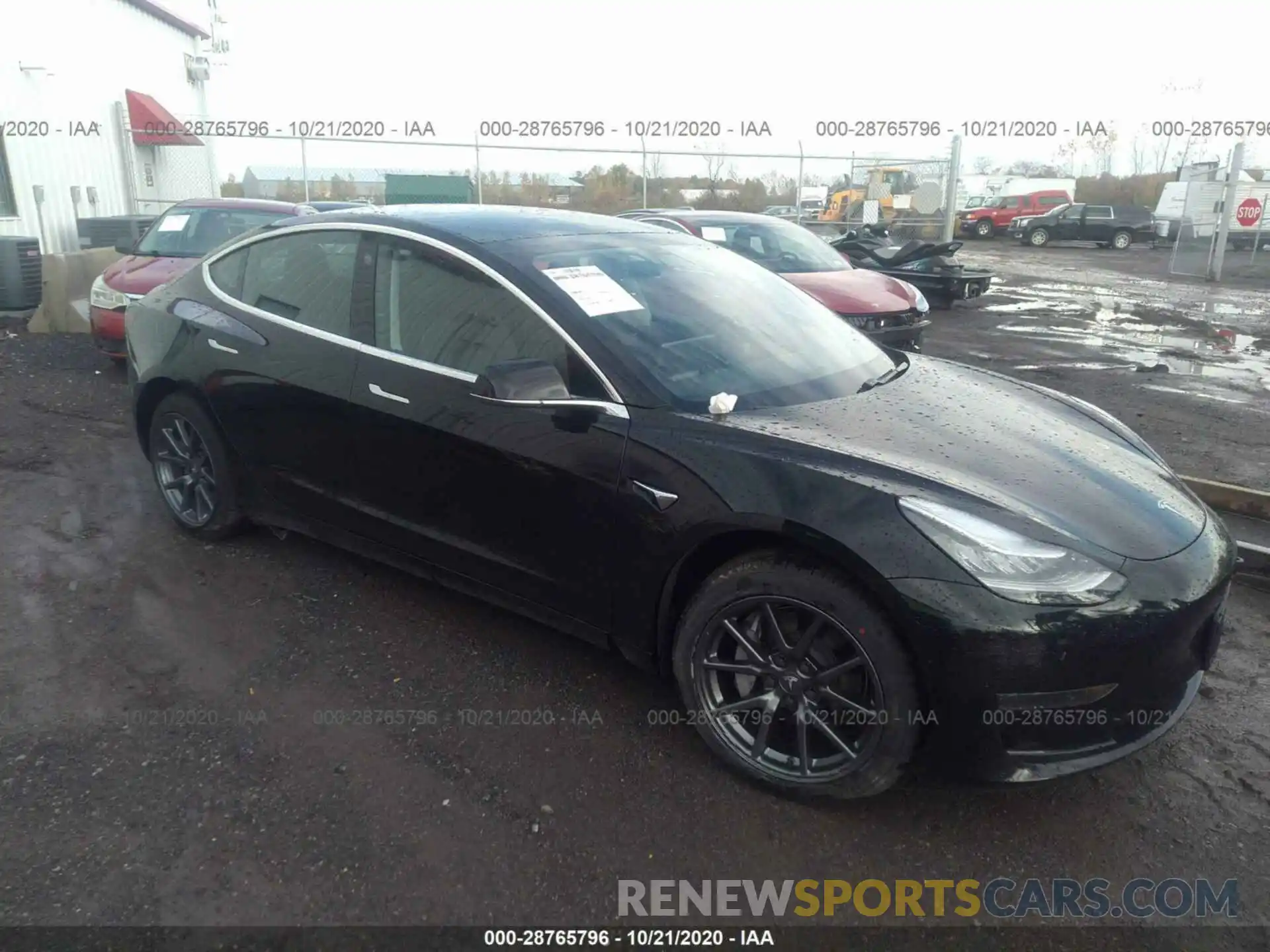 1 Photograph of a damaged car 5YJ3E1EA6LF427601 TESLA MODEL 3 2020