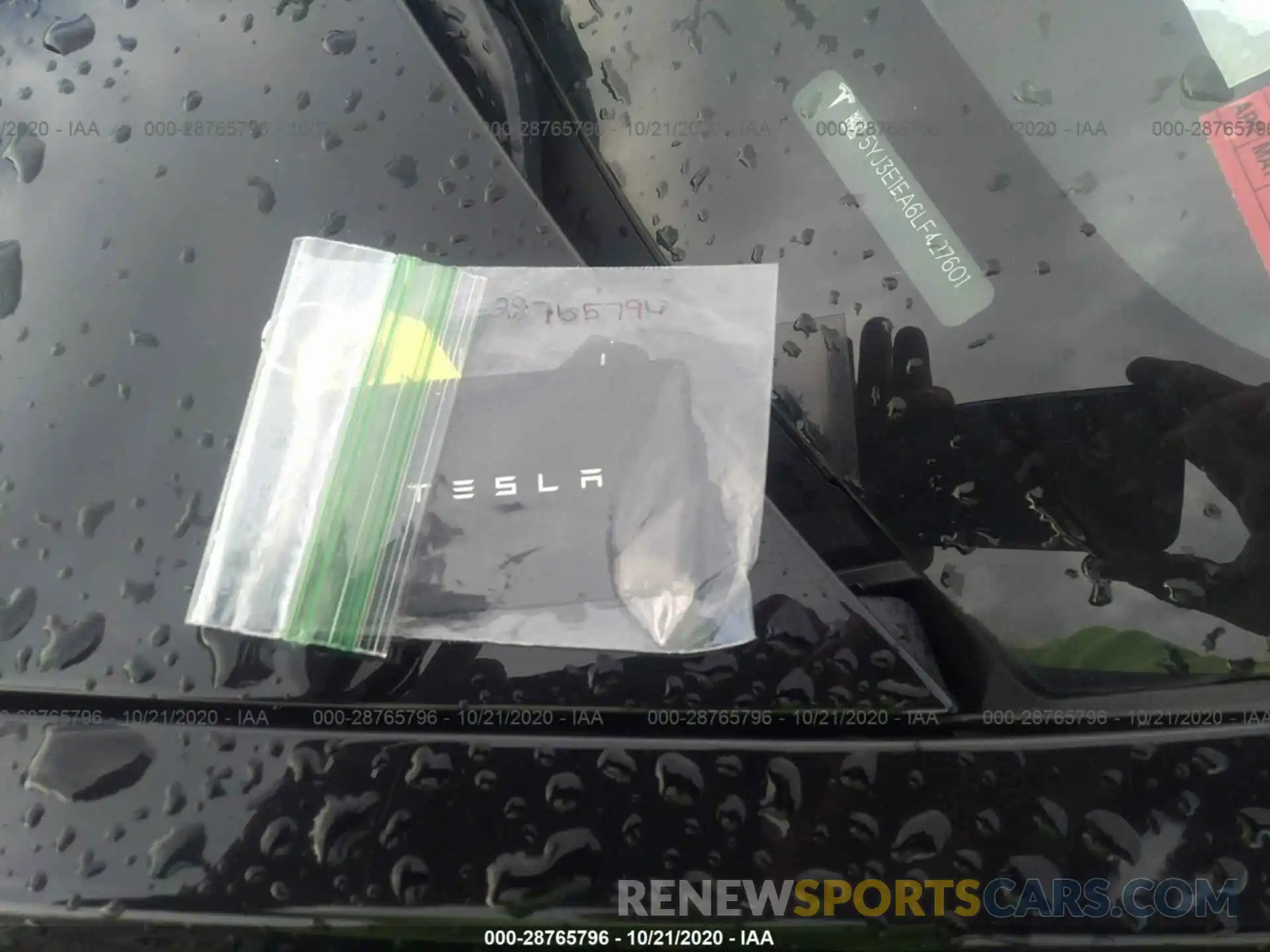 11 Photograph of a damaged car 5YJ3E1EA6LF427601 TESLA MODEL 3 2020