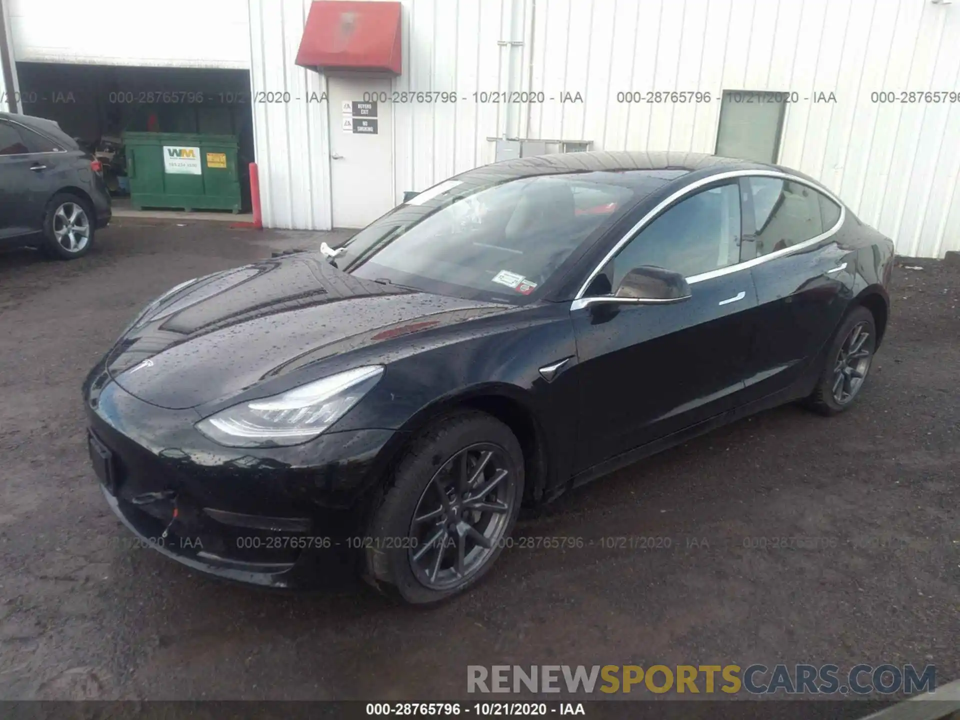 2 Photograph of a damaged car 5YJ3E1EA6LF427601 TESLA MODEL 3 2020