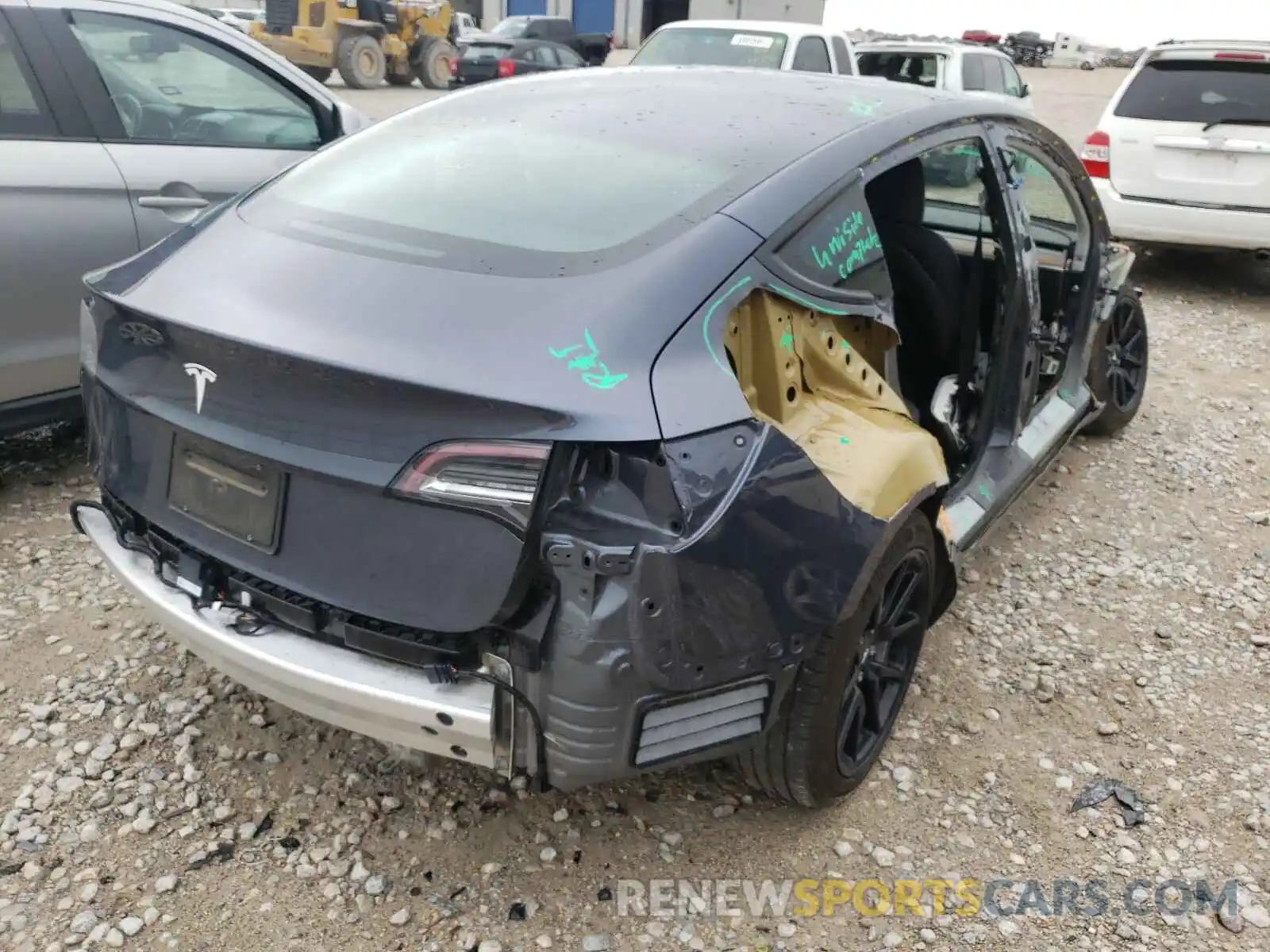 4 Photograph of a damaged car 5YJ3E1EA6LF495977 TESLA MODEL 3 2020