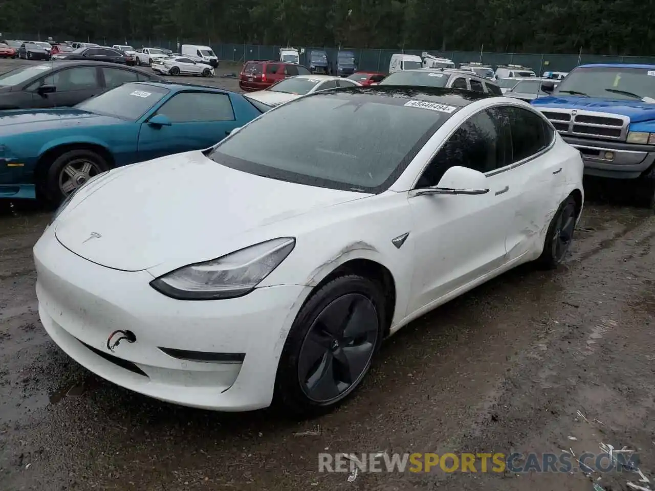 1 Photograph of a damaged car 5YJ3E1EA6LF504659 TESLA MODEL 3 2020