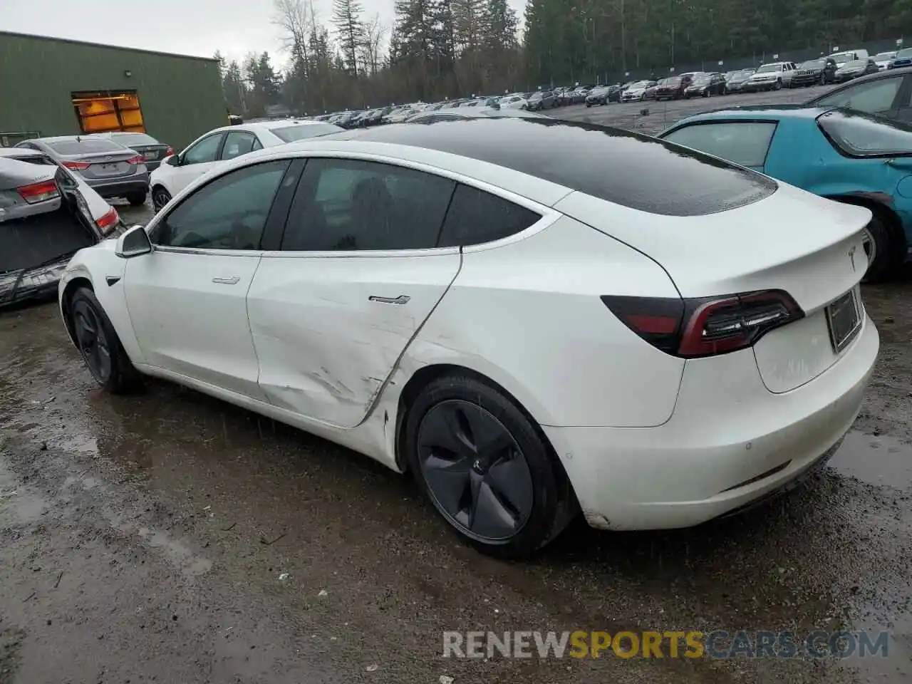 2 Photograph of a damaged car 5YJ3E1EA6LF504659 TESLA MODEL 3 2020