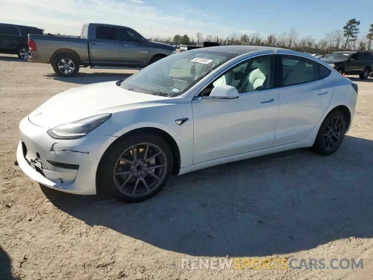 1 Photograph of a damaged car 5YJ3E1EA6LF509599 TESLA MODEL 3 2020