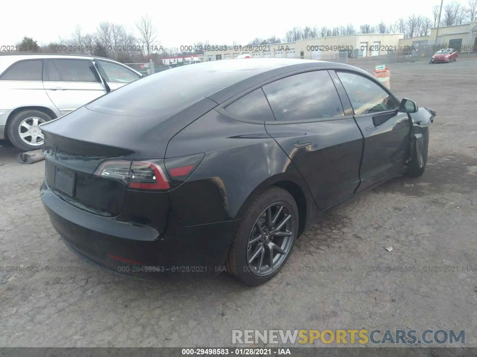 4 Фотография поврежденного автомобиля 5YJ3E1EA6LF590250 TESLA MODEL 3 2020