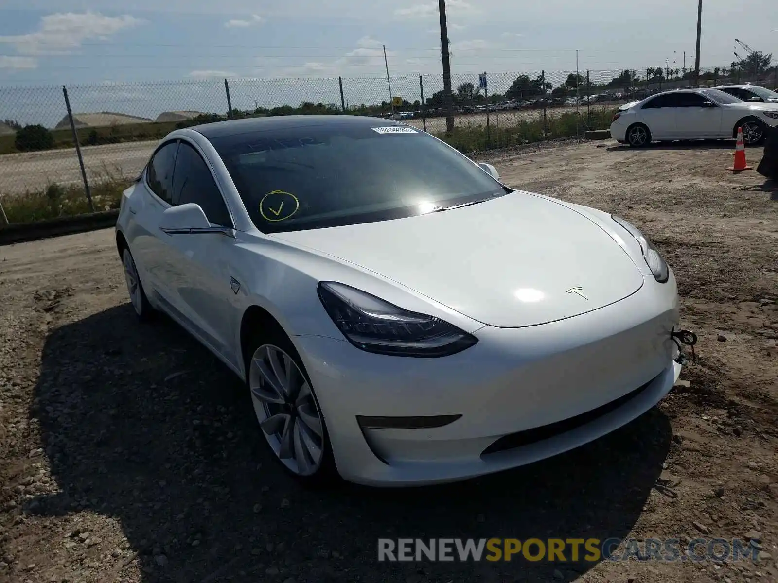 1 Photograph of a damaged car 5YJ3E1EA6LF590927 TESLA MODEL 3 2020